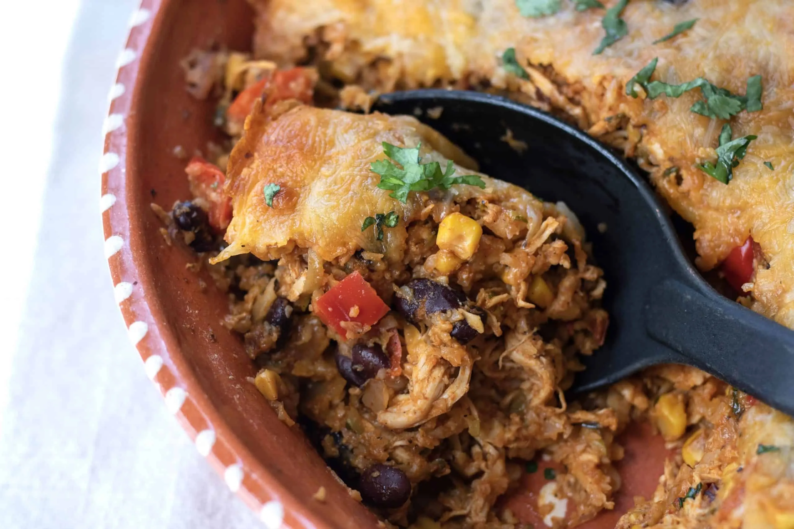 Mexican Cauliflower Rice Casserole