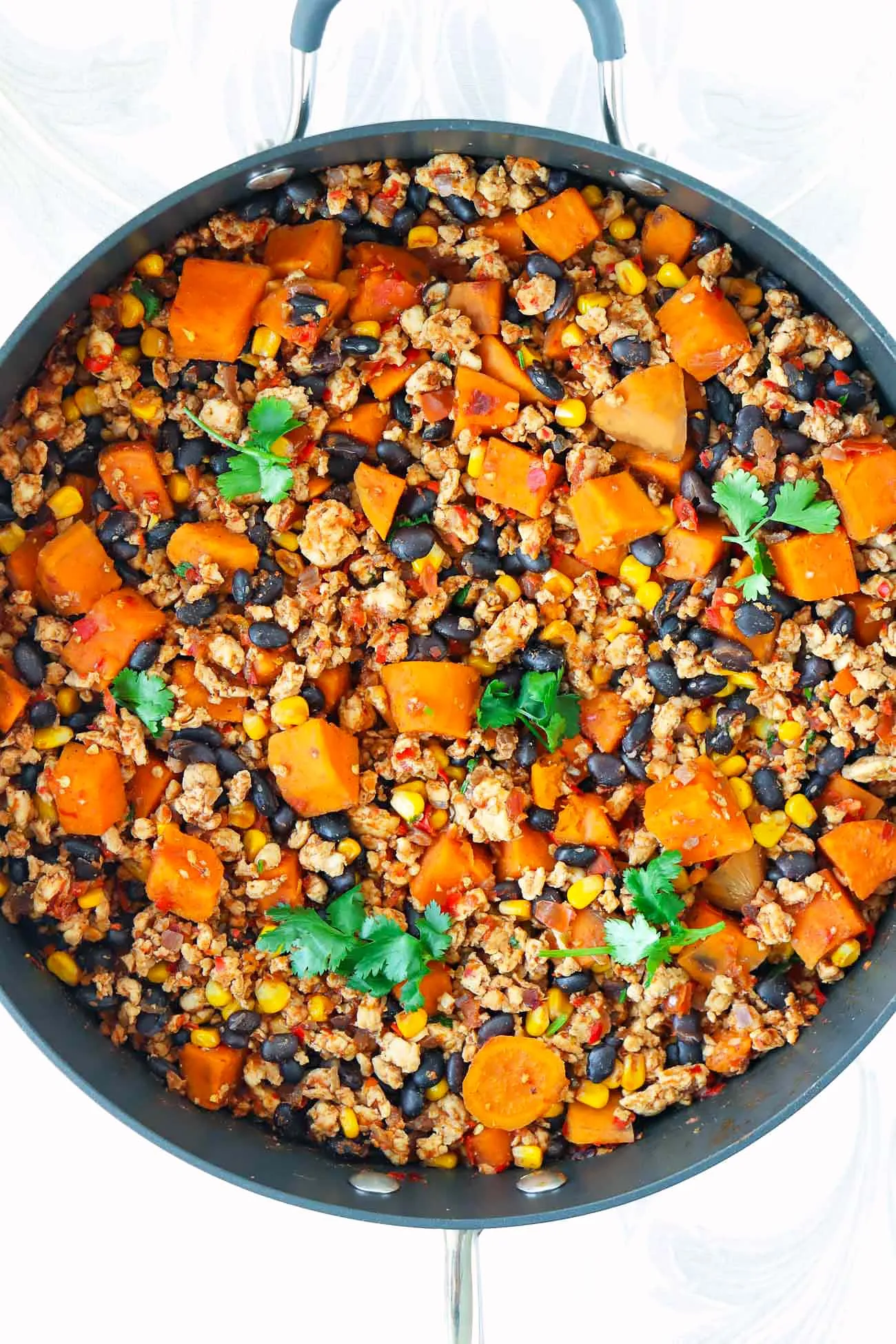 Mexican Chicken Sweet Potato Black Bean Skillet