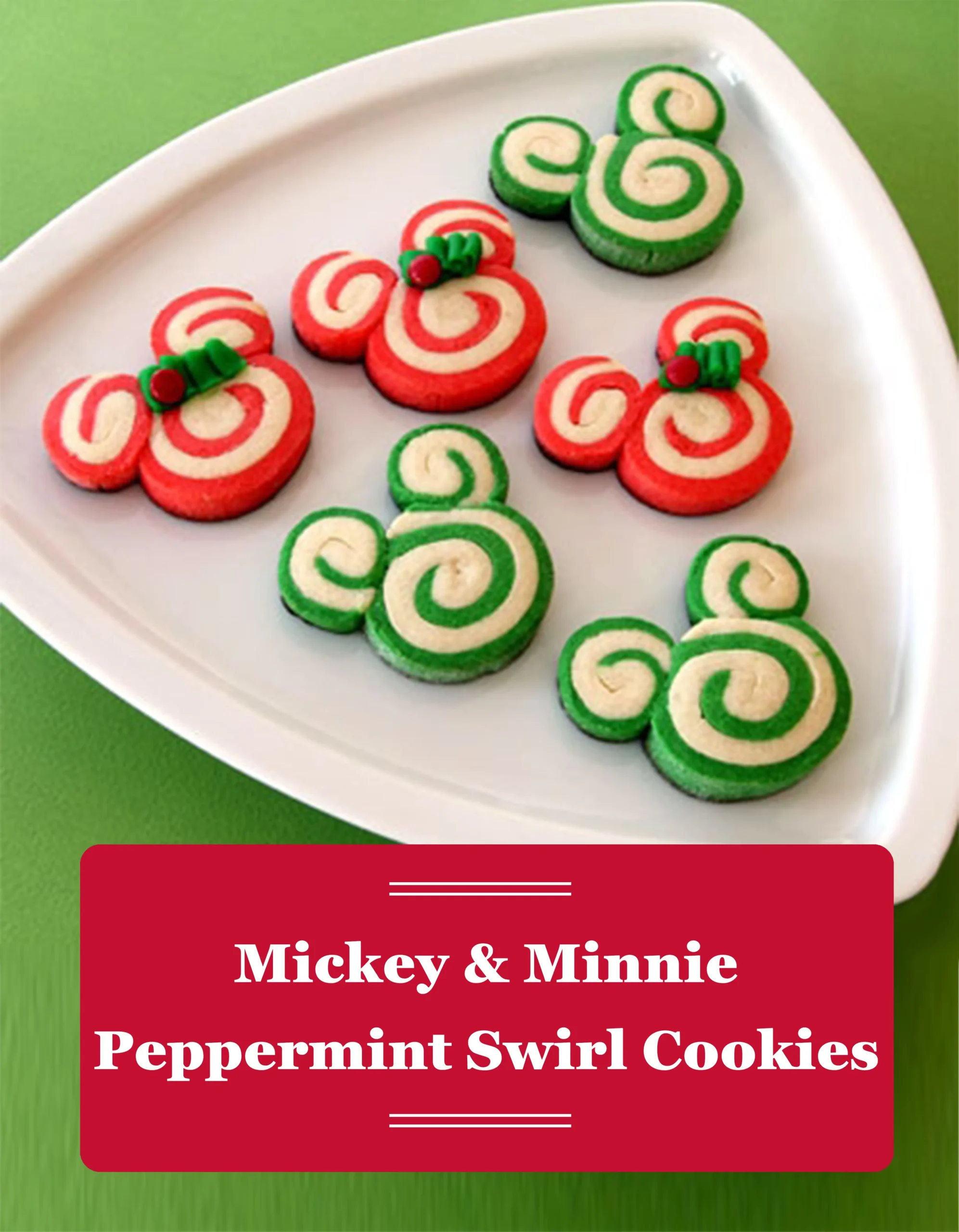 Mickey and Minnie Swirl Cookies