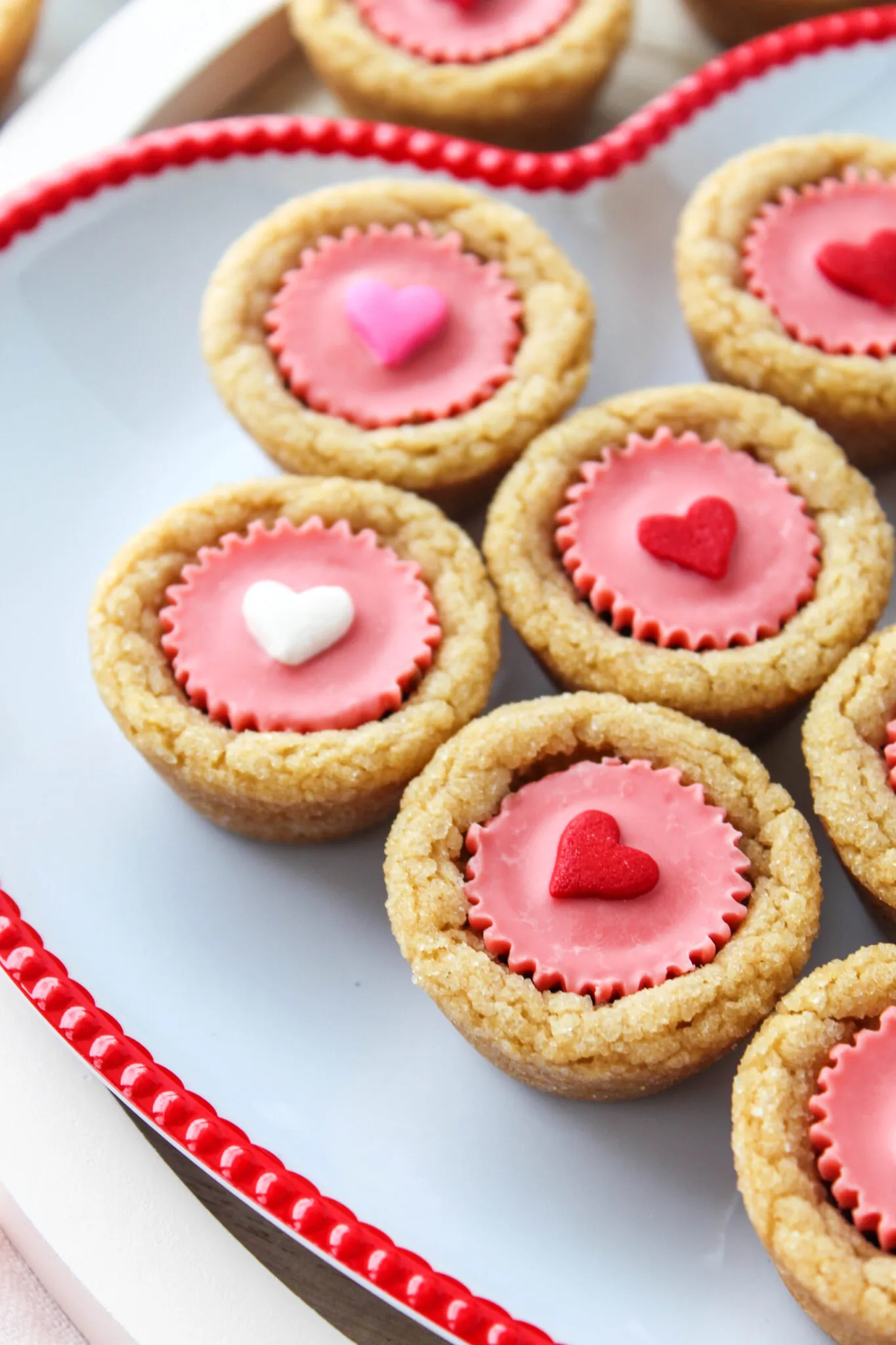 Mini Valentine Cookie Cups
