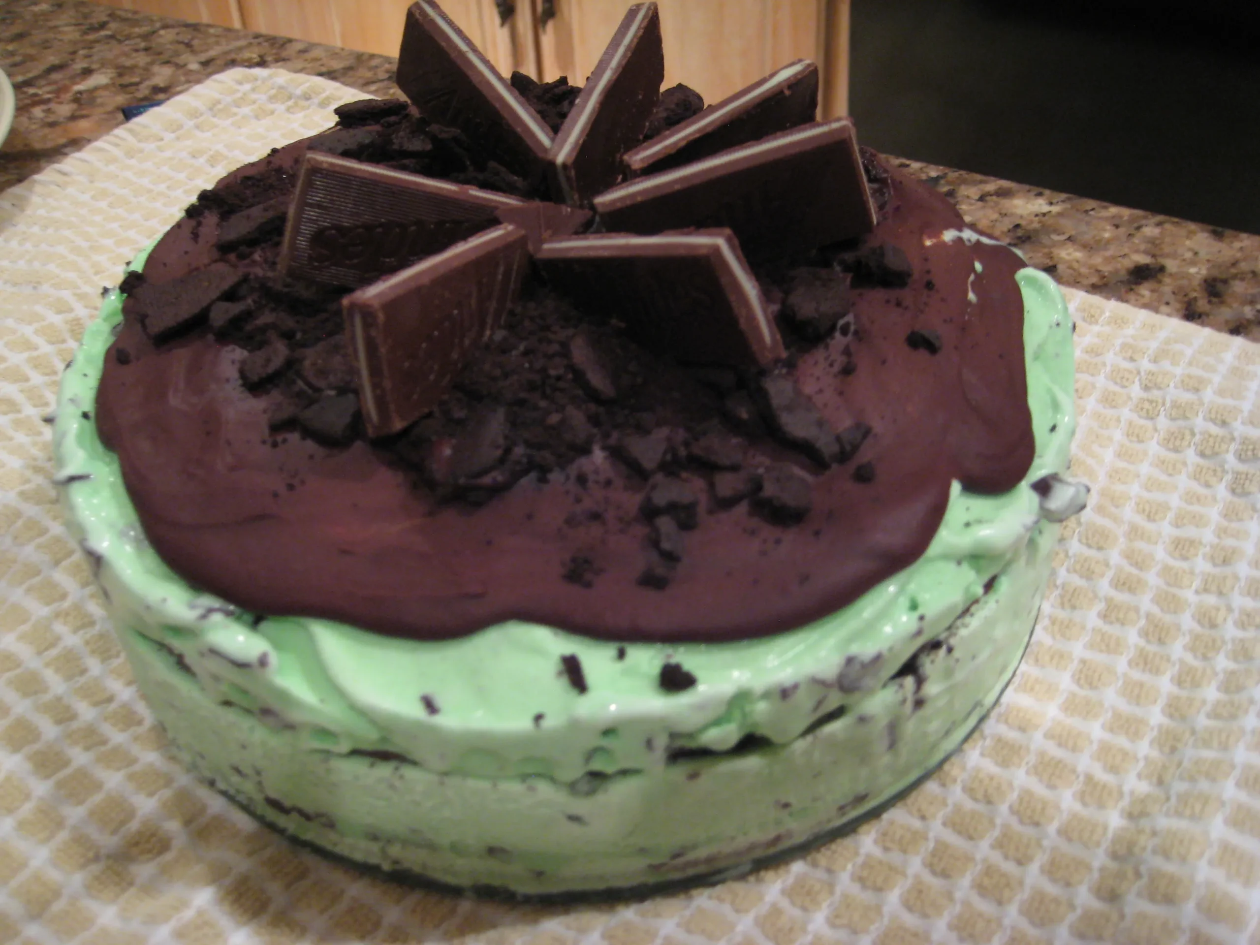 Mint Chocolate Ice Cream Cake