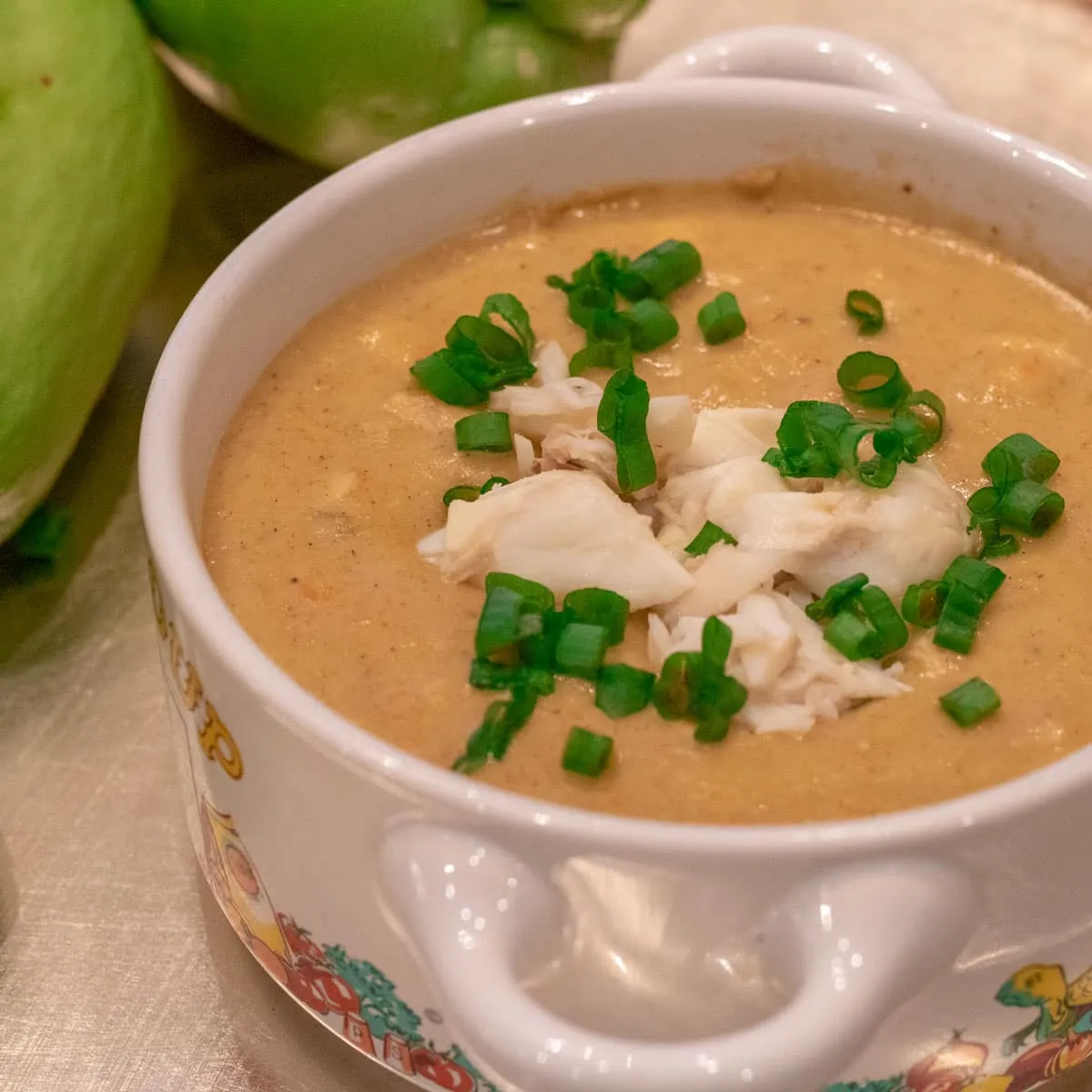 Mirliton and Crab Bisque