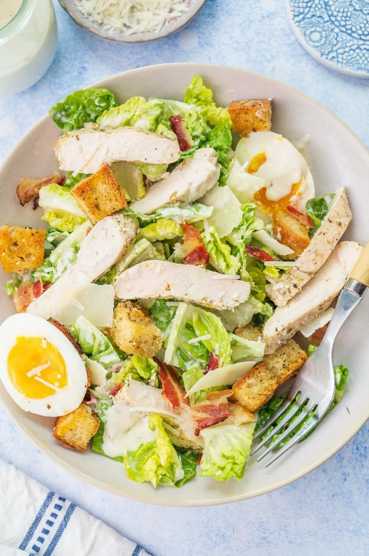 Mock Chicken Caesar Salad Raw Food Diet