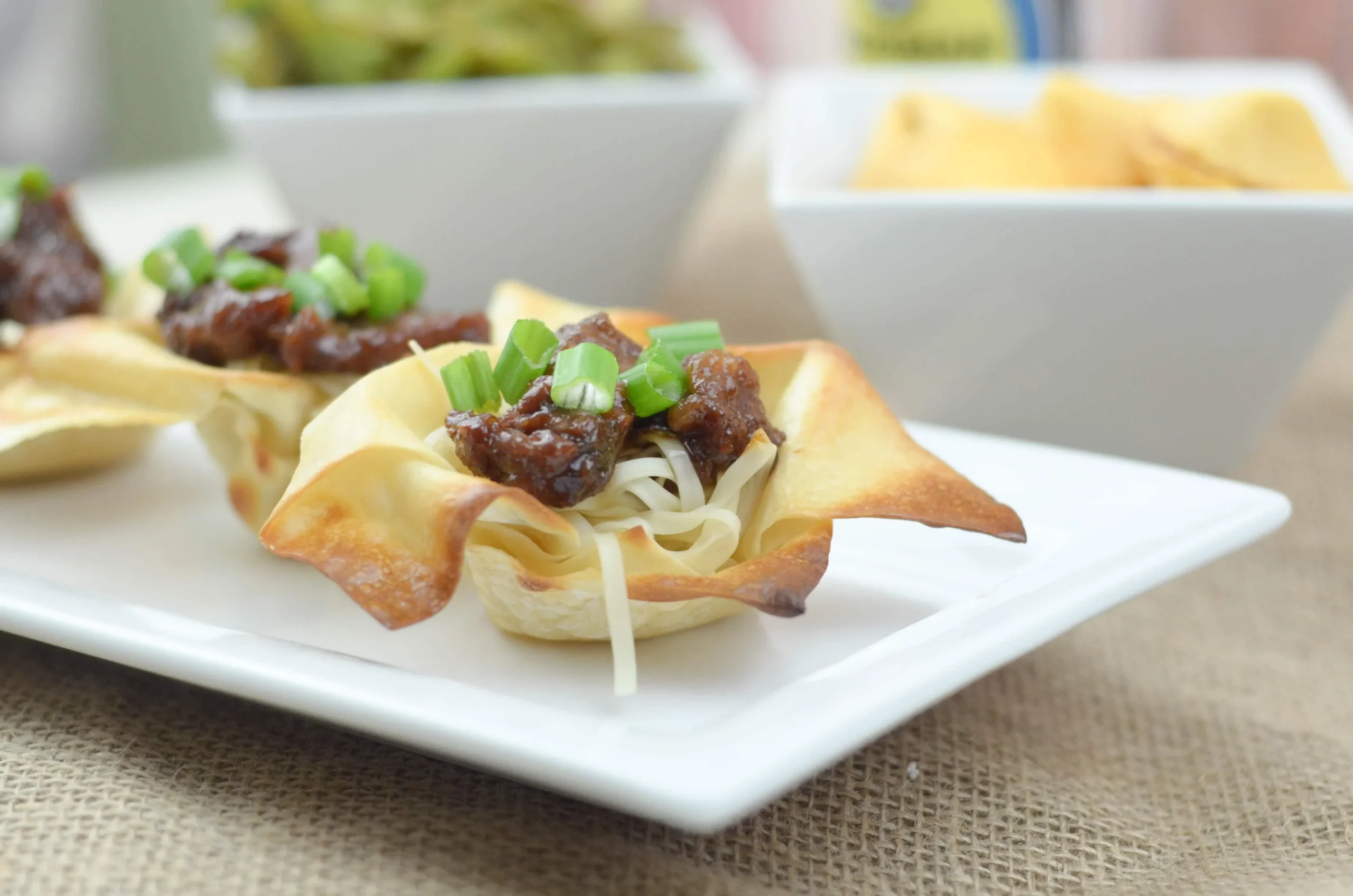 Mongolian Beef Egg Roll Bowls