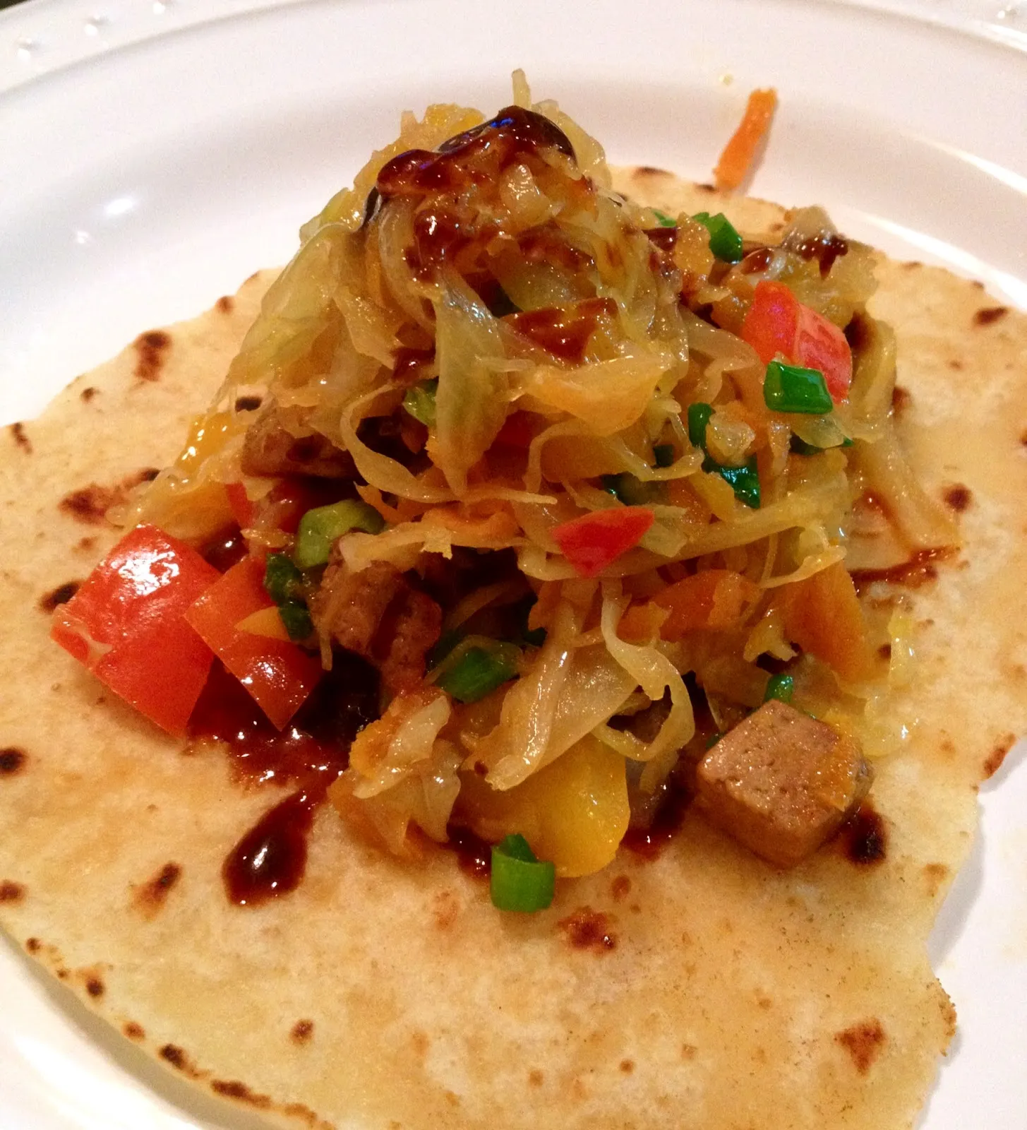 Moo Shu Vegetables with Chinese Pancakes
