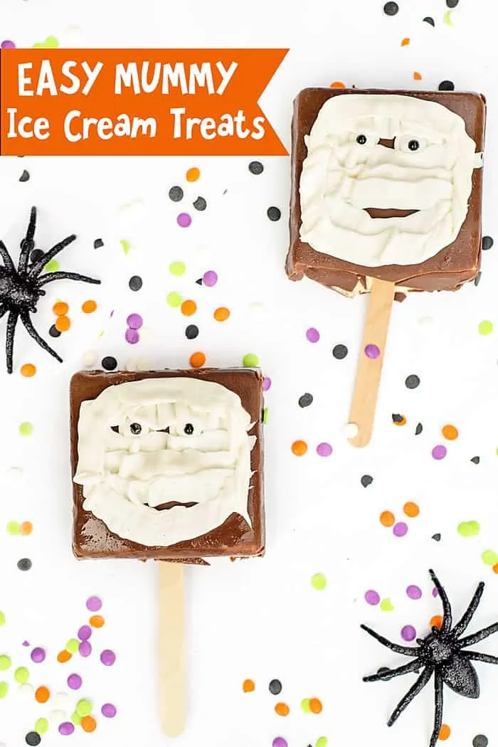 Mummy Ice Cream Treats Halloween