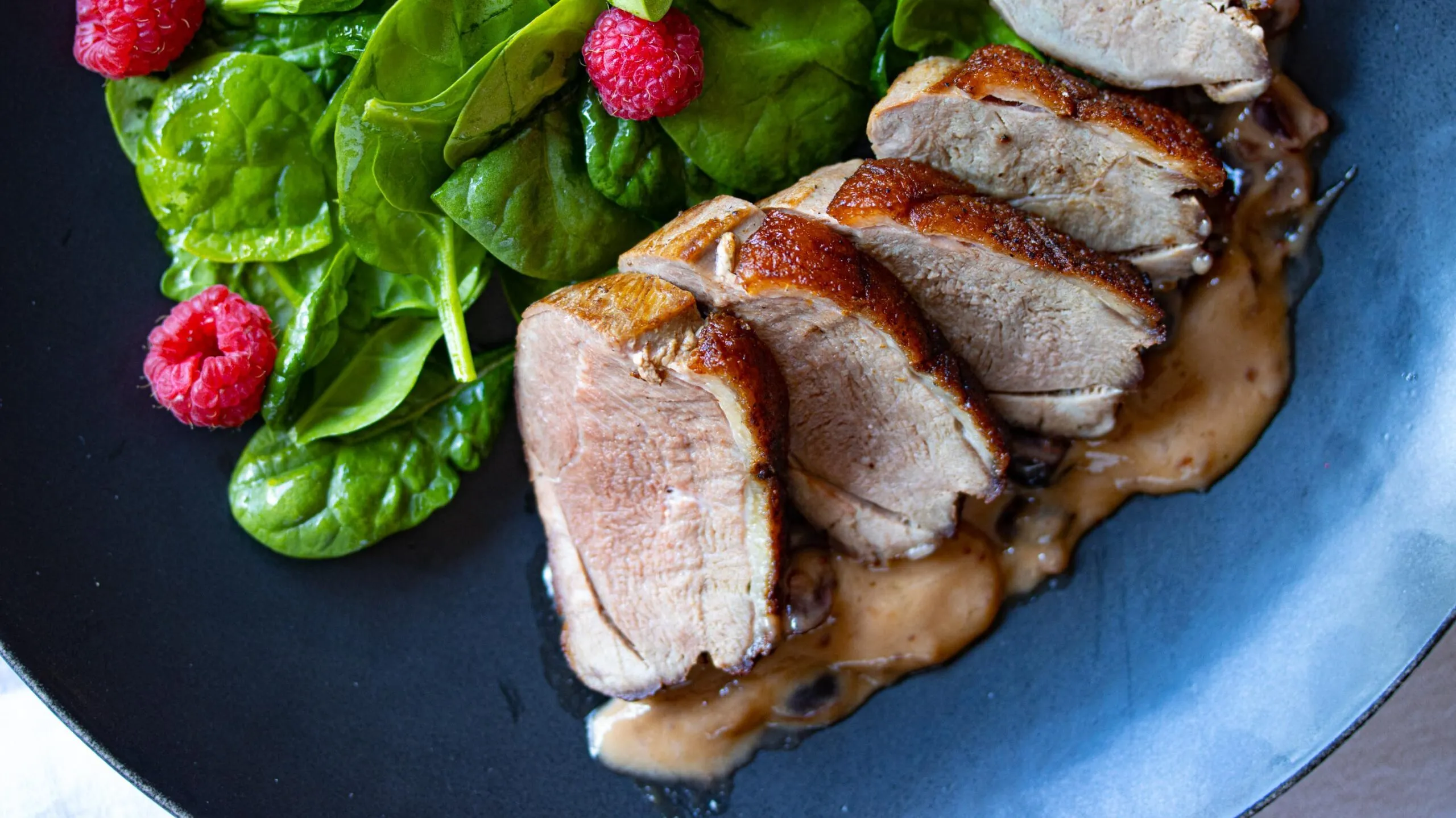 Muscovy Duck with Burgundy and Cranberry Sauce