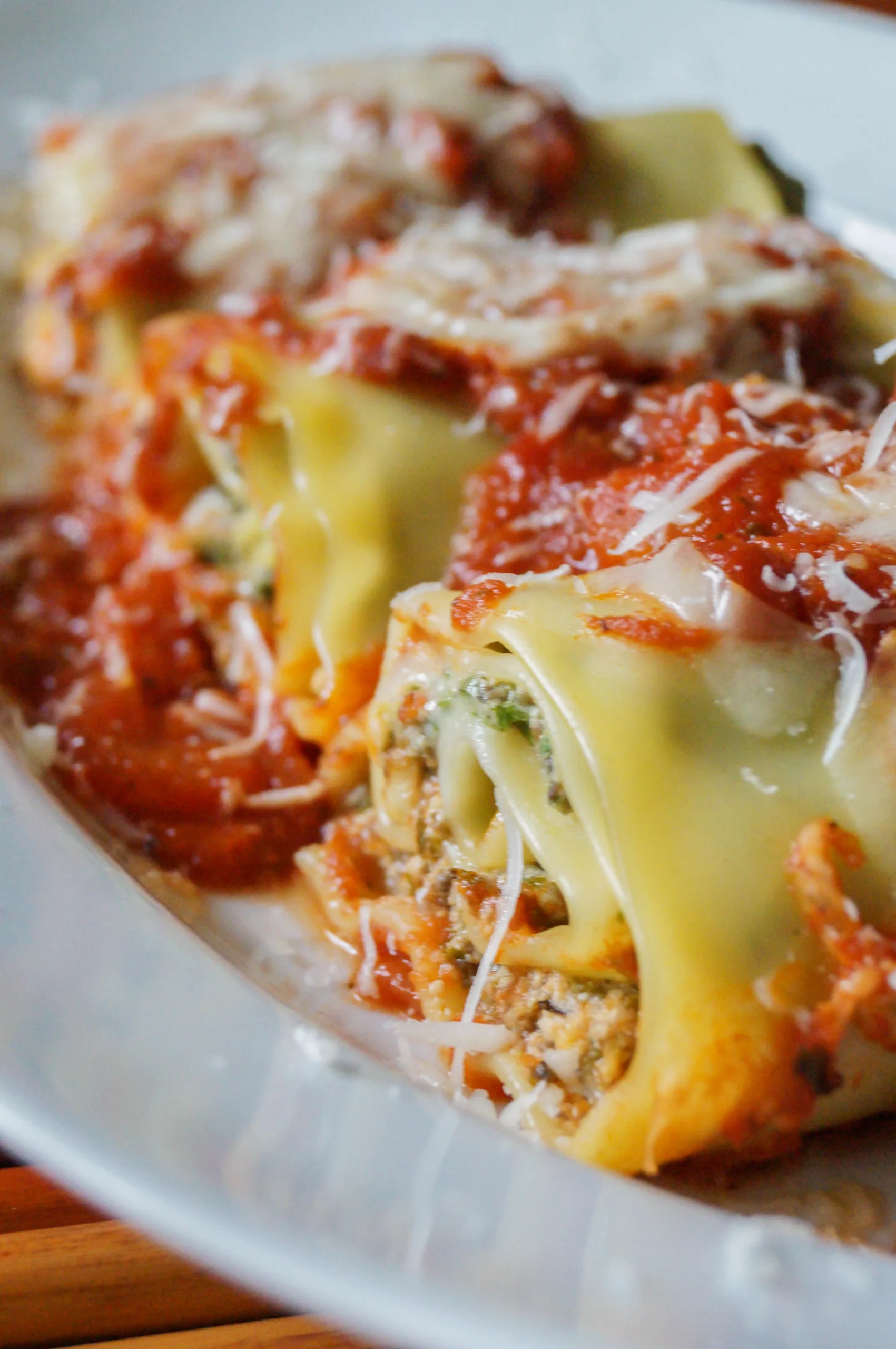 Mushroom Kale Lasagna Rolls