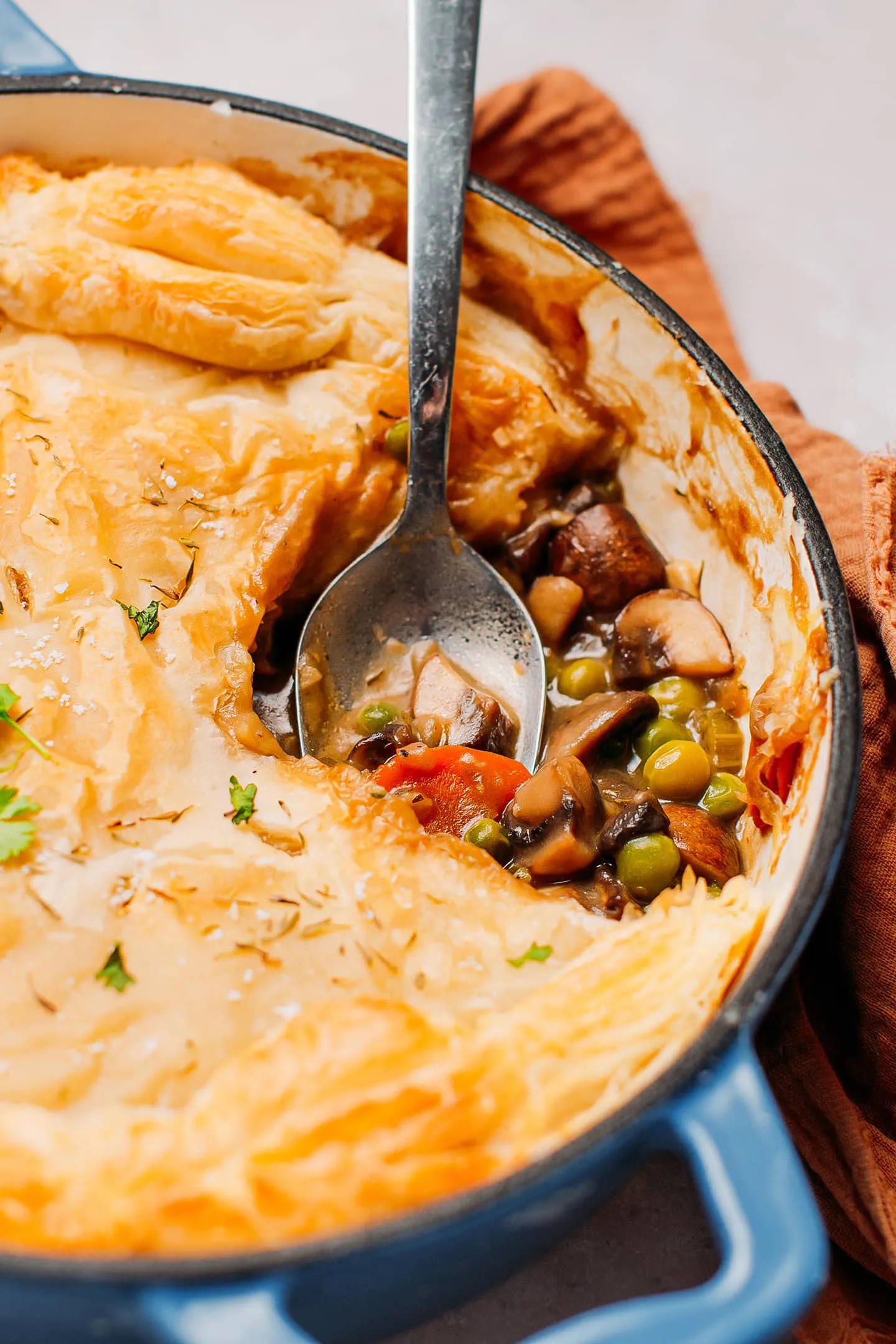 Mushroom Pot Pie Vegan