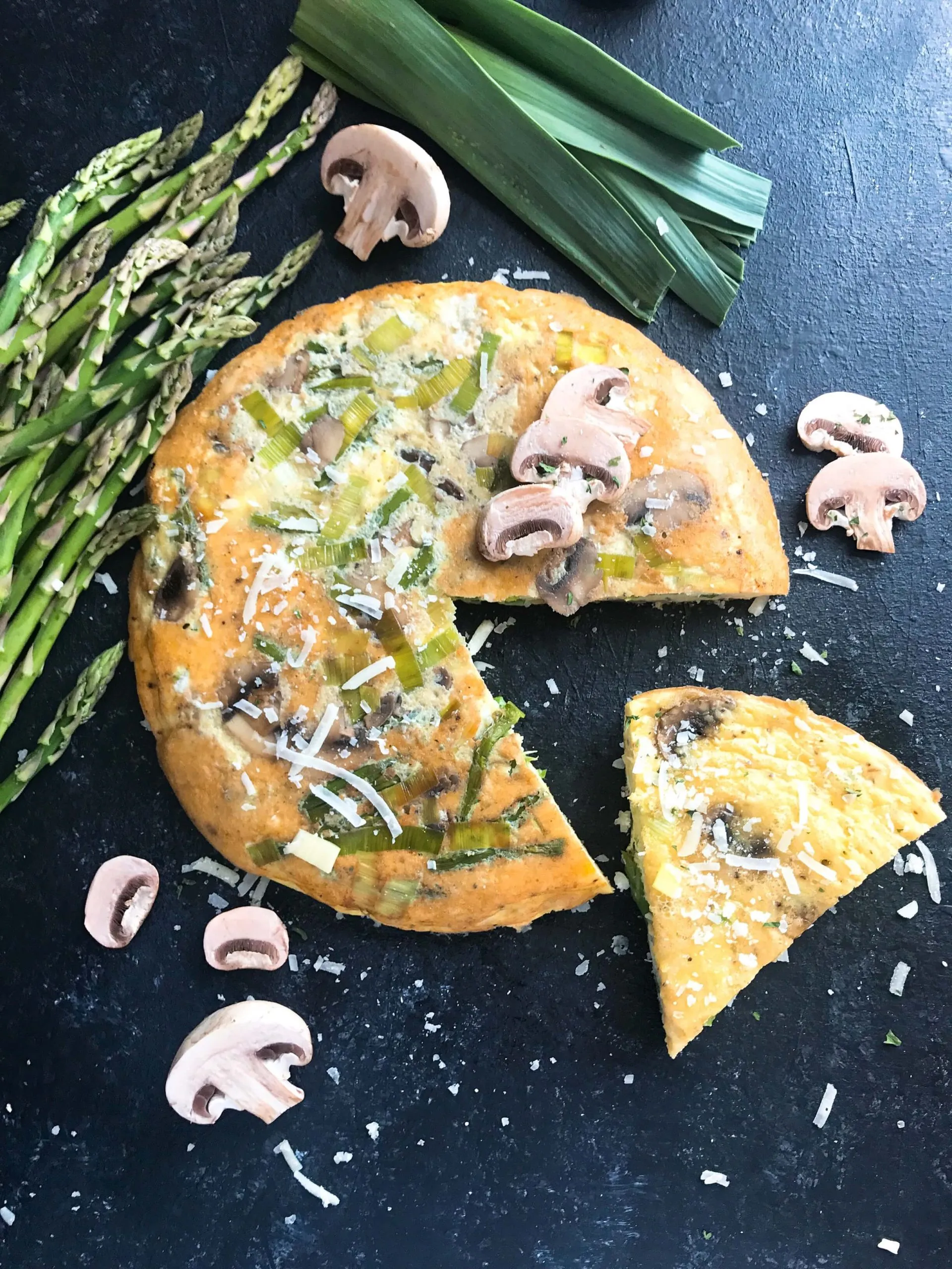 Mushroom and Leek Frittata