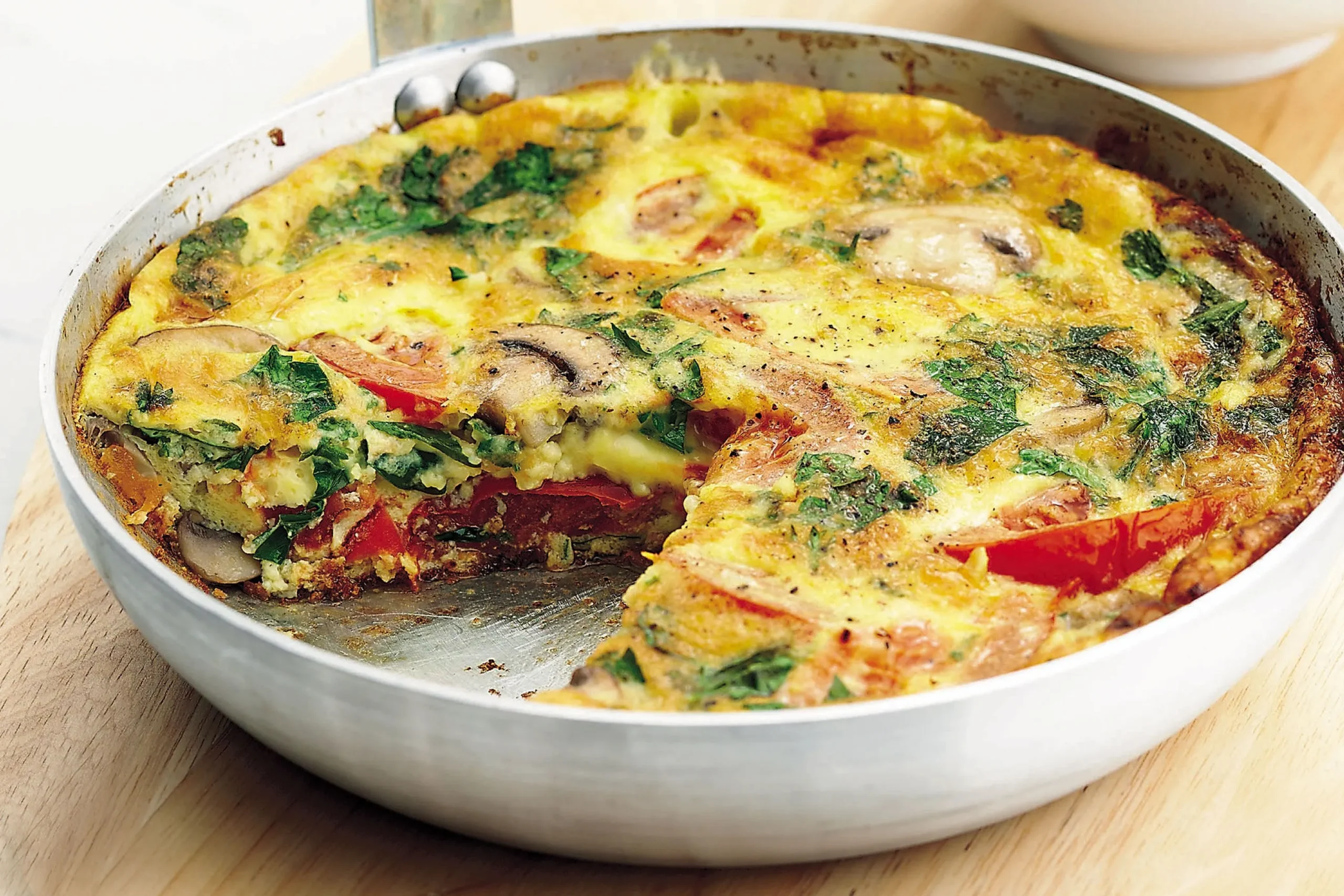Mushroom and Tomato Frittata