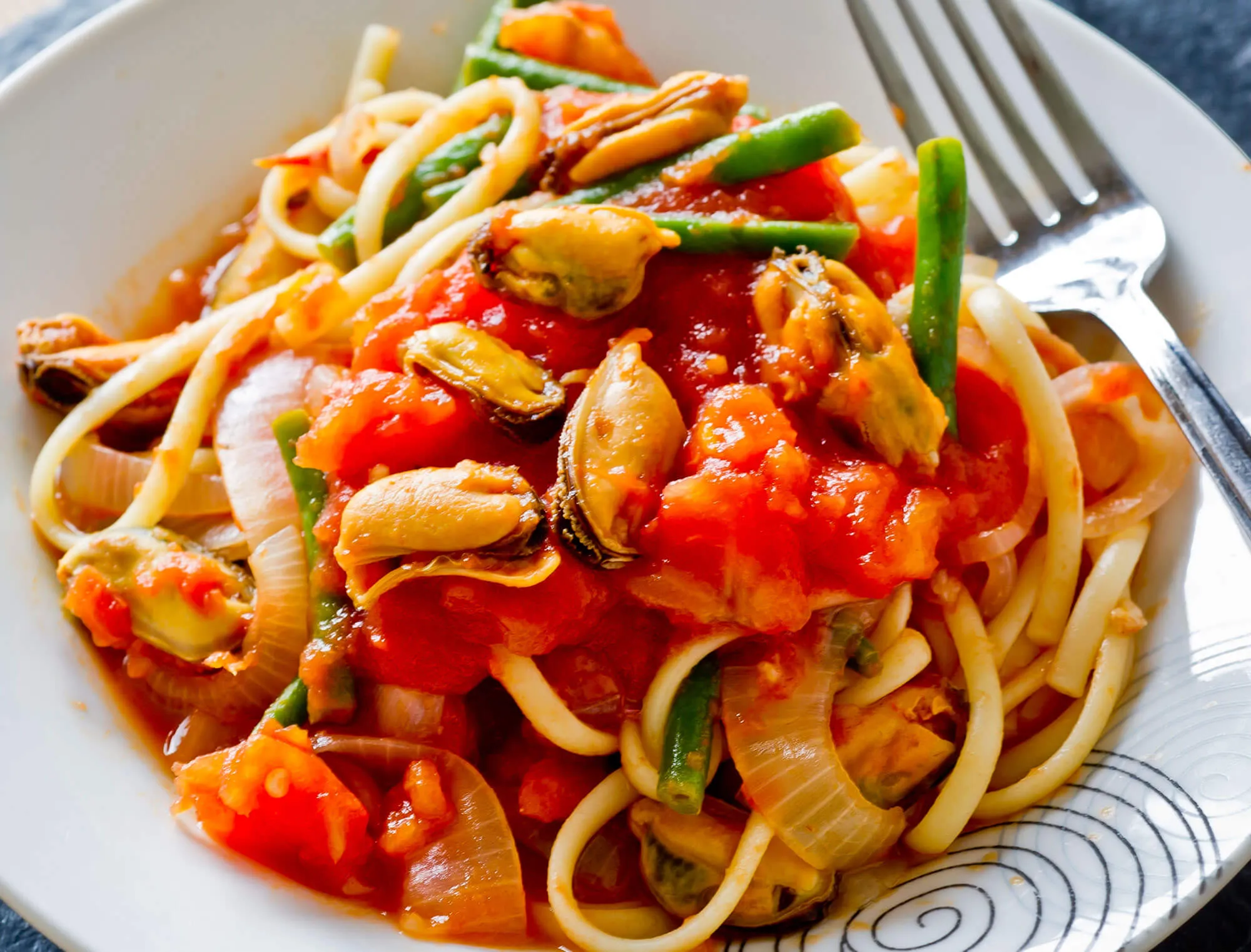 Mussels Linguine Tomato Fennel Sauce