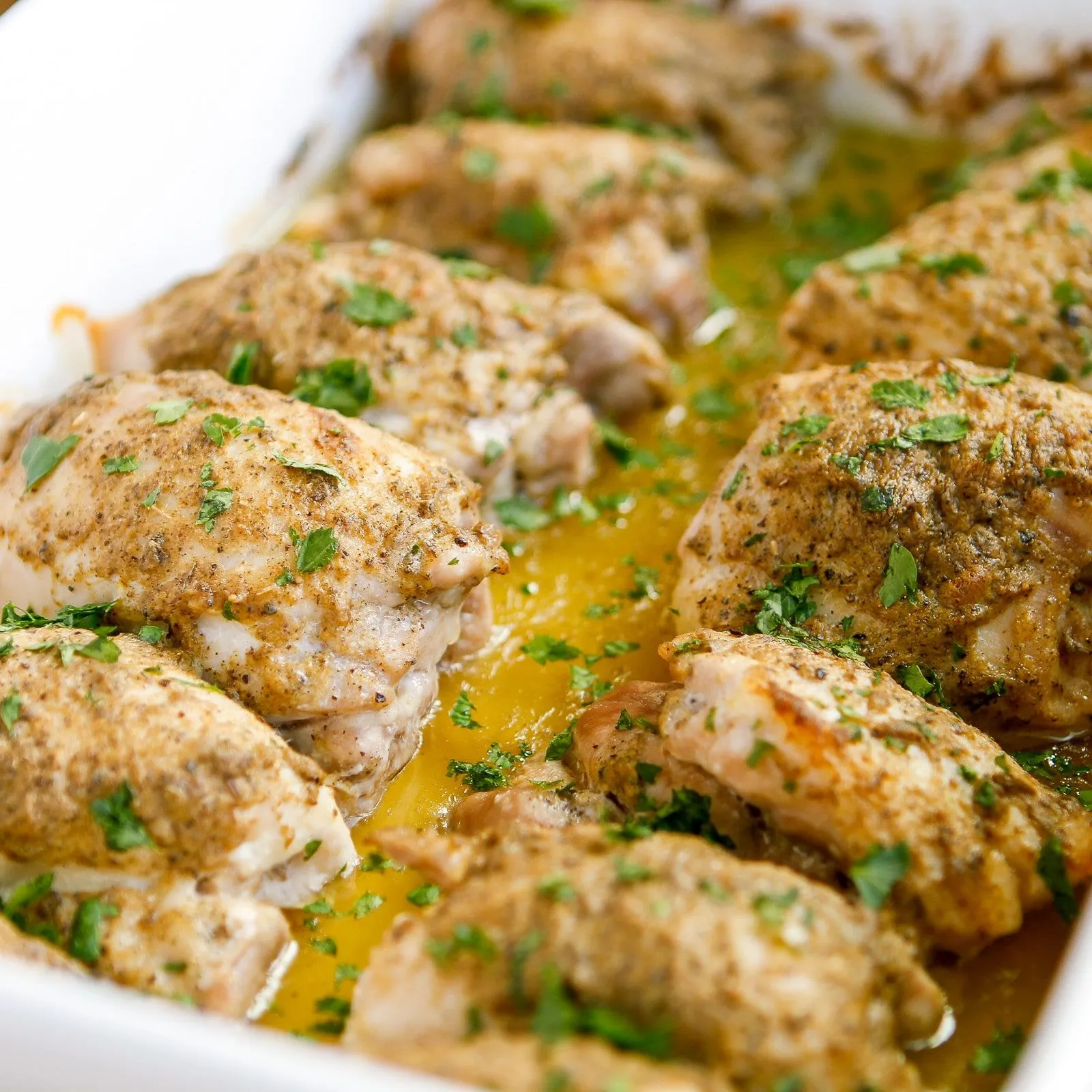 Mustard Glazed Chicken Thighs