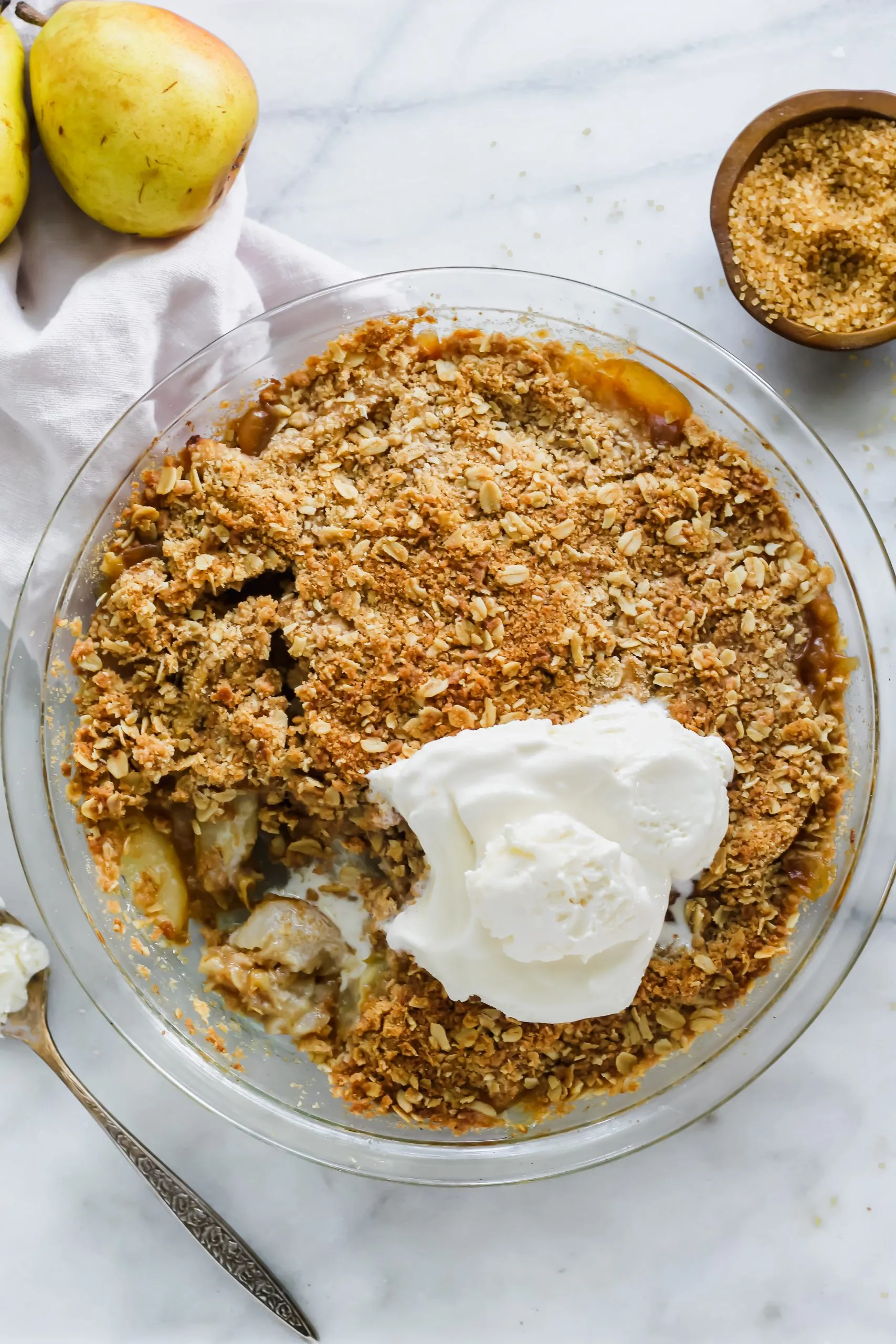 Nana's Pear and Ginger Crisp