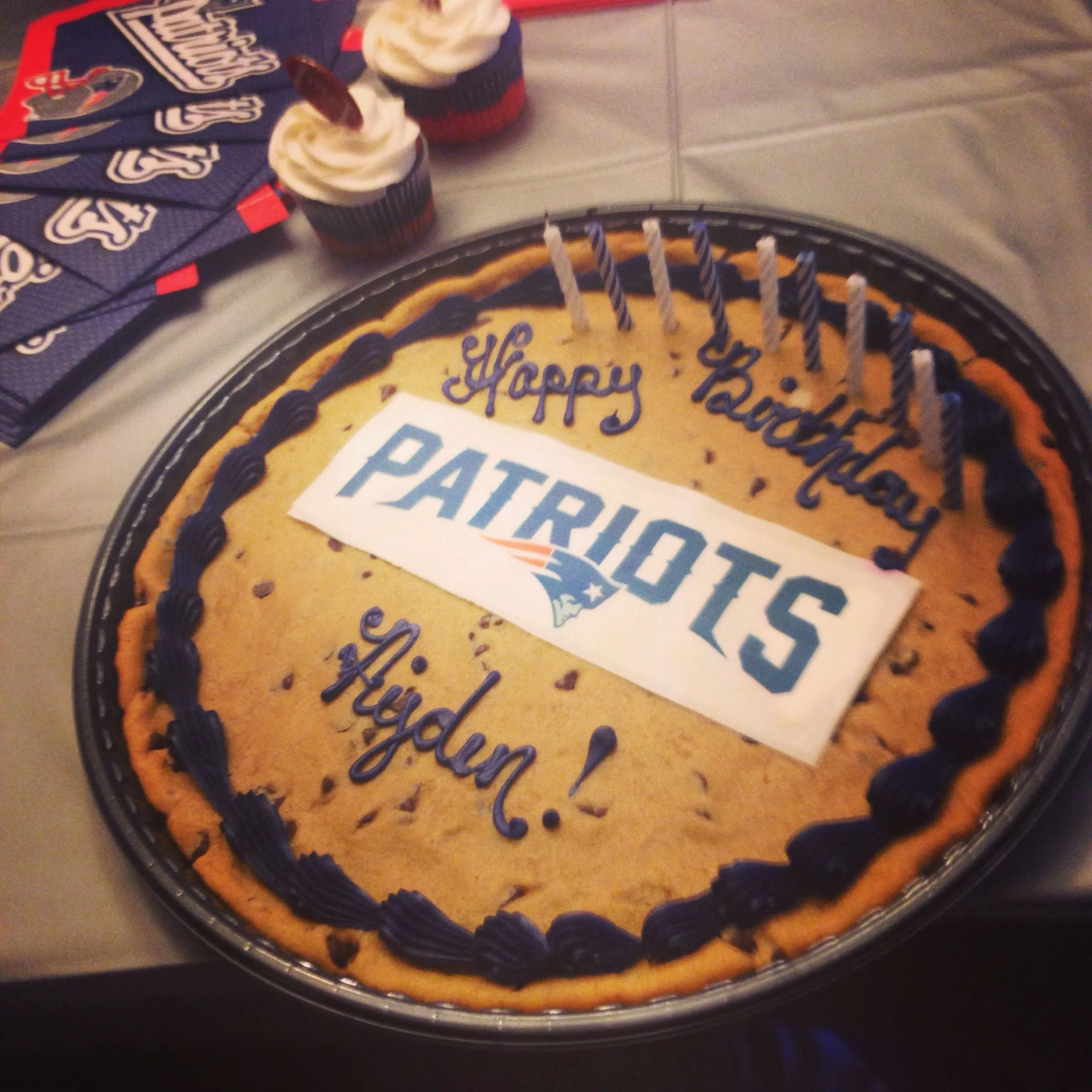 New England Patriots Chocolate Chip Cookies