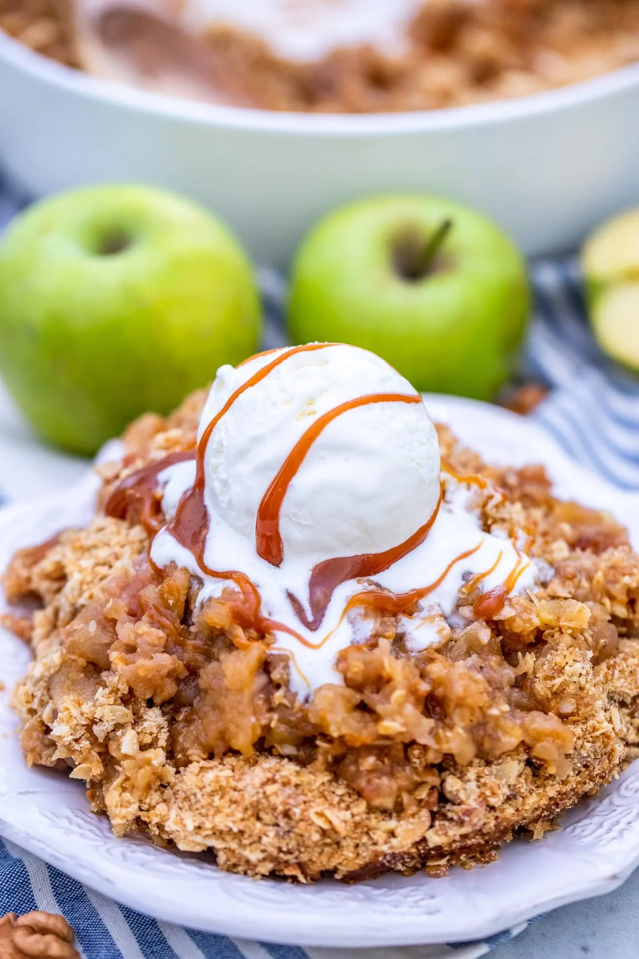 No Bake Apple Crumble
