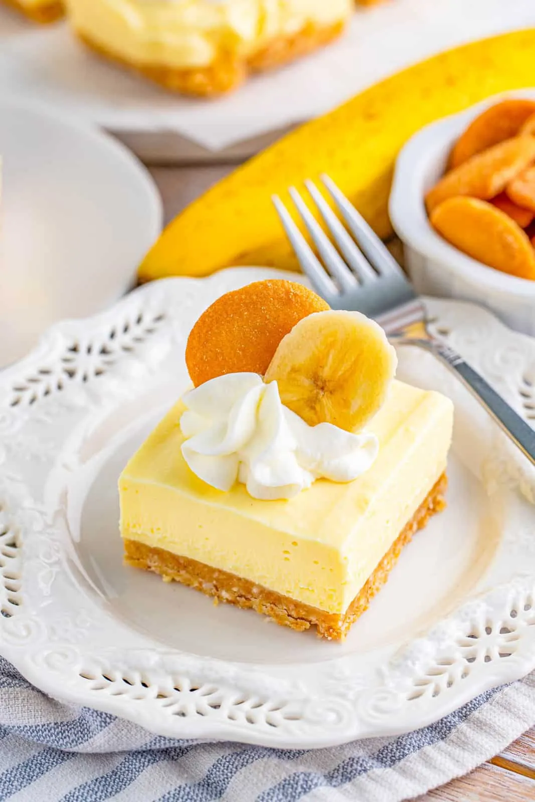 No Bake Banana Cream Pudding Cheesecake