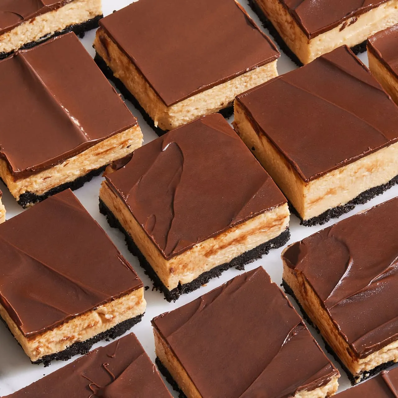 No Bake Buckeye Cheesecake Bars