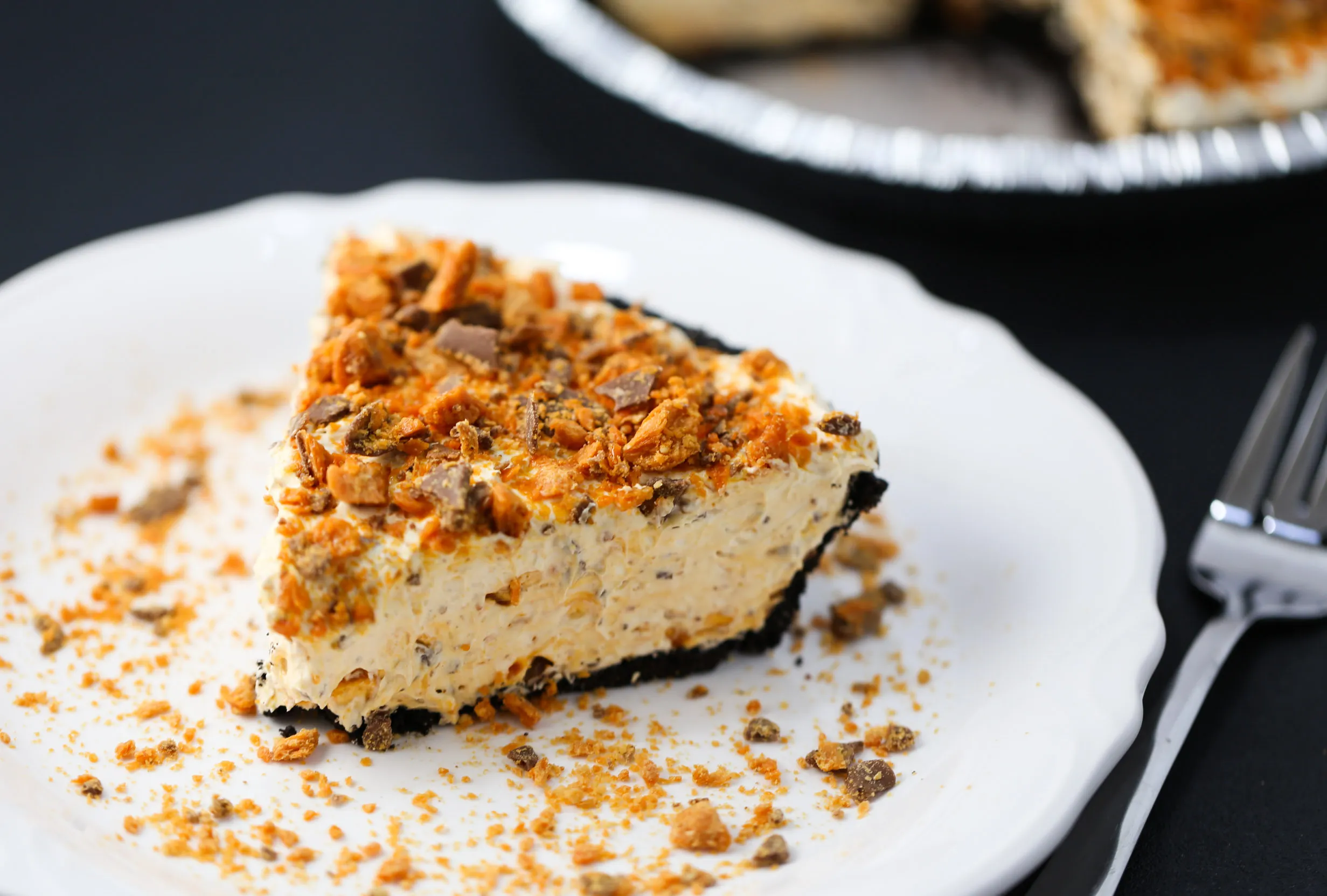 No Bake Butterfinger Cream Pie