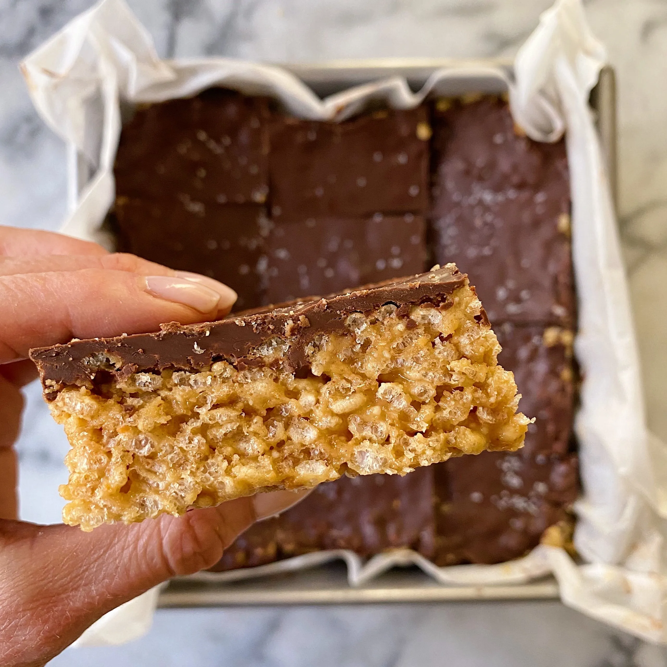 No Bake Chocolate Peanut Butter Bars