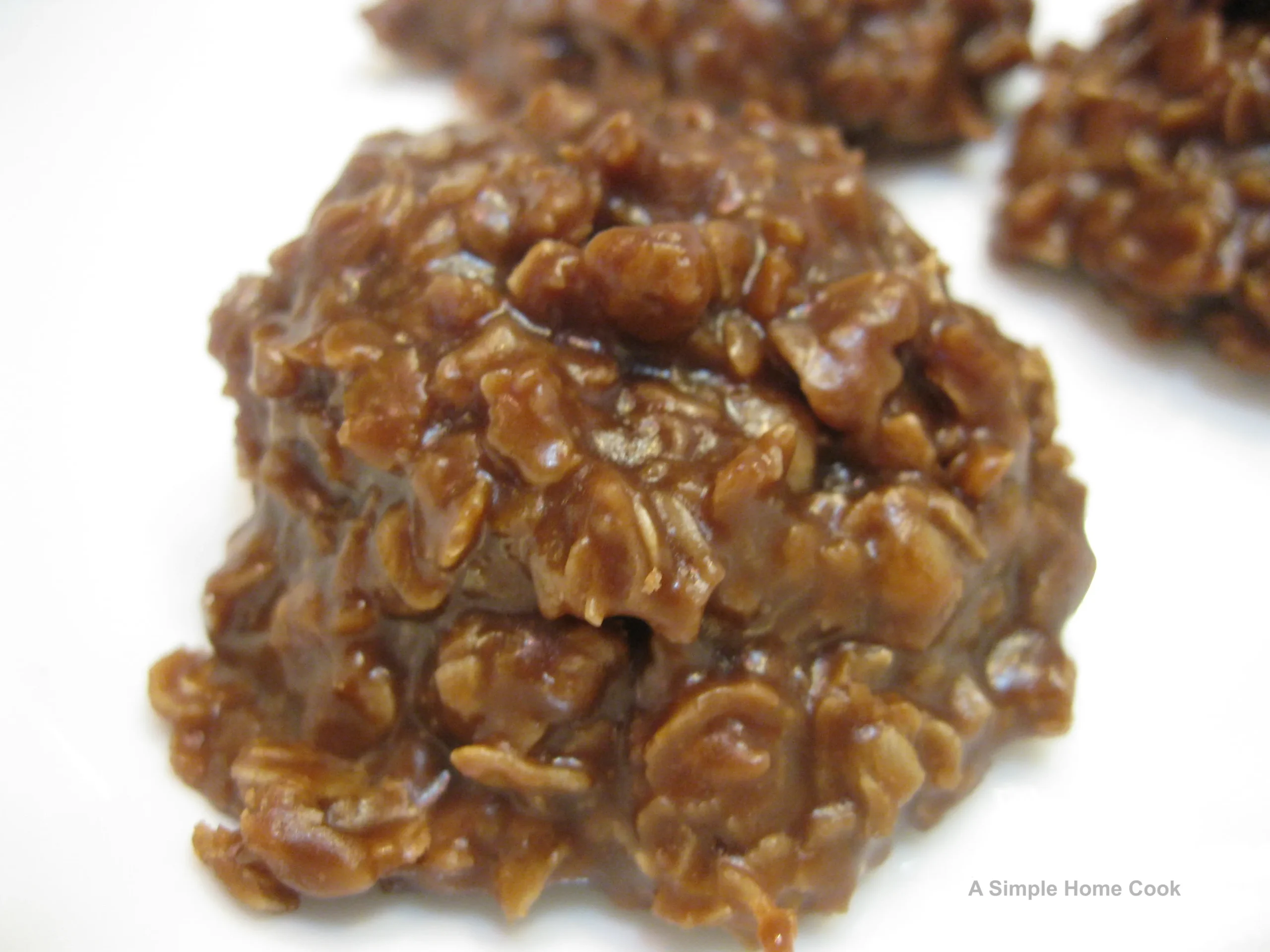 No Bake Fudgy Oat Cookies