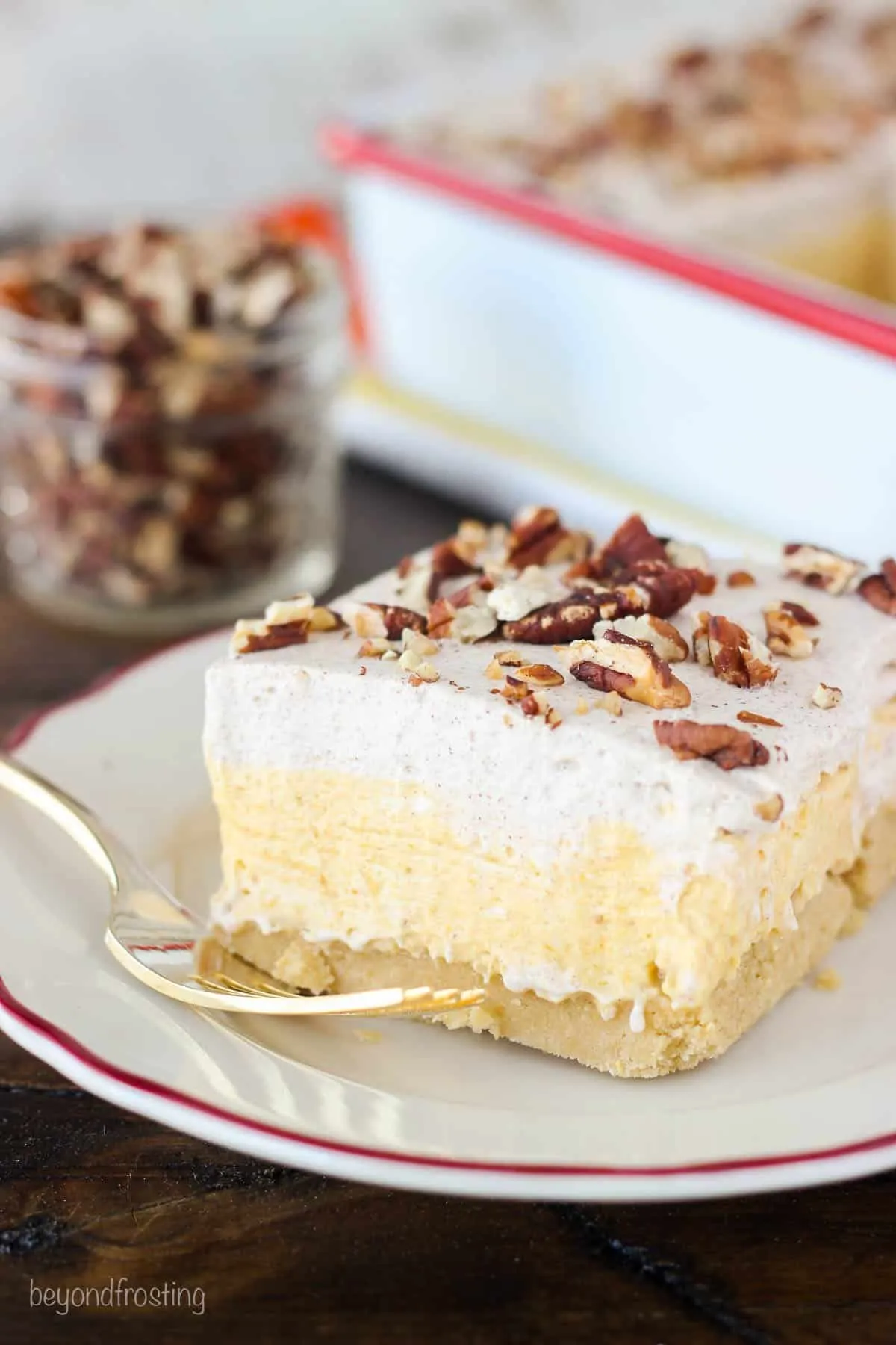 No Bake Pumpkin Lush Icebox Cake