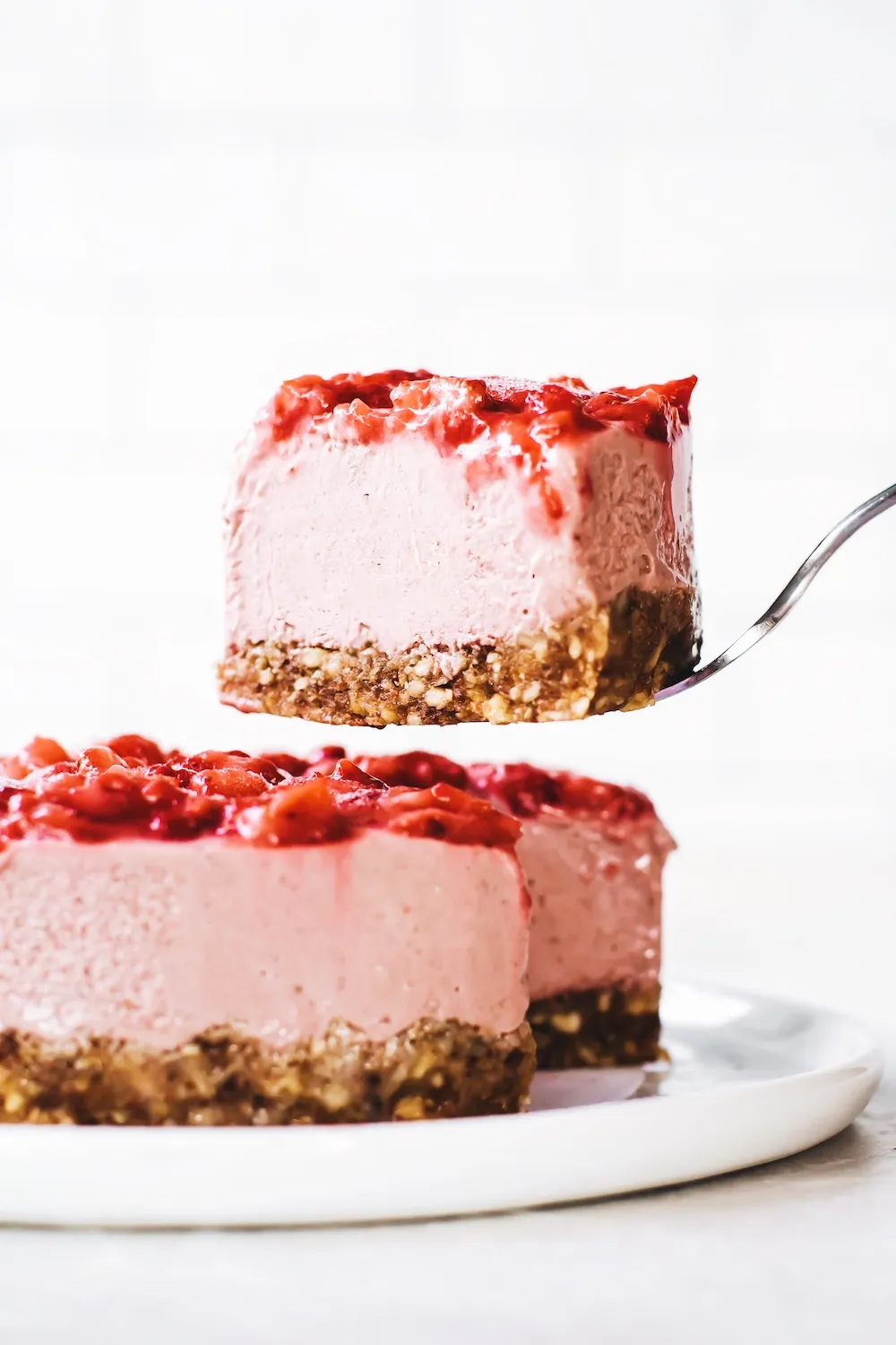 No Bake Strawberry Cheesecake Paleo Vegan