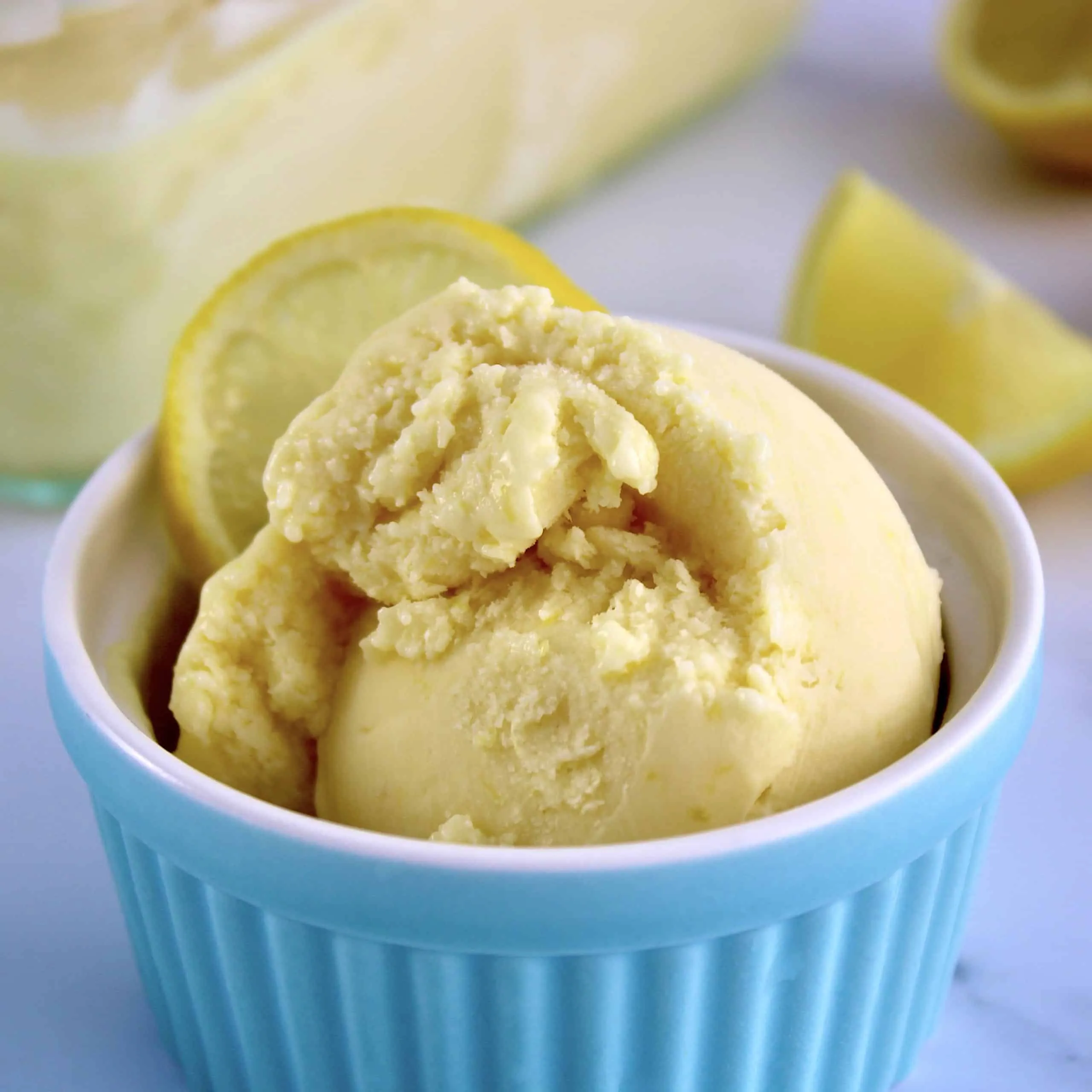 No Churn Lemonade Ice Cream