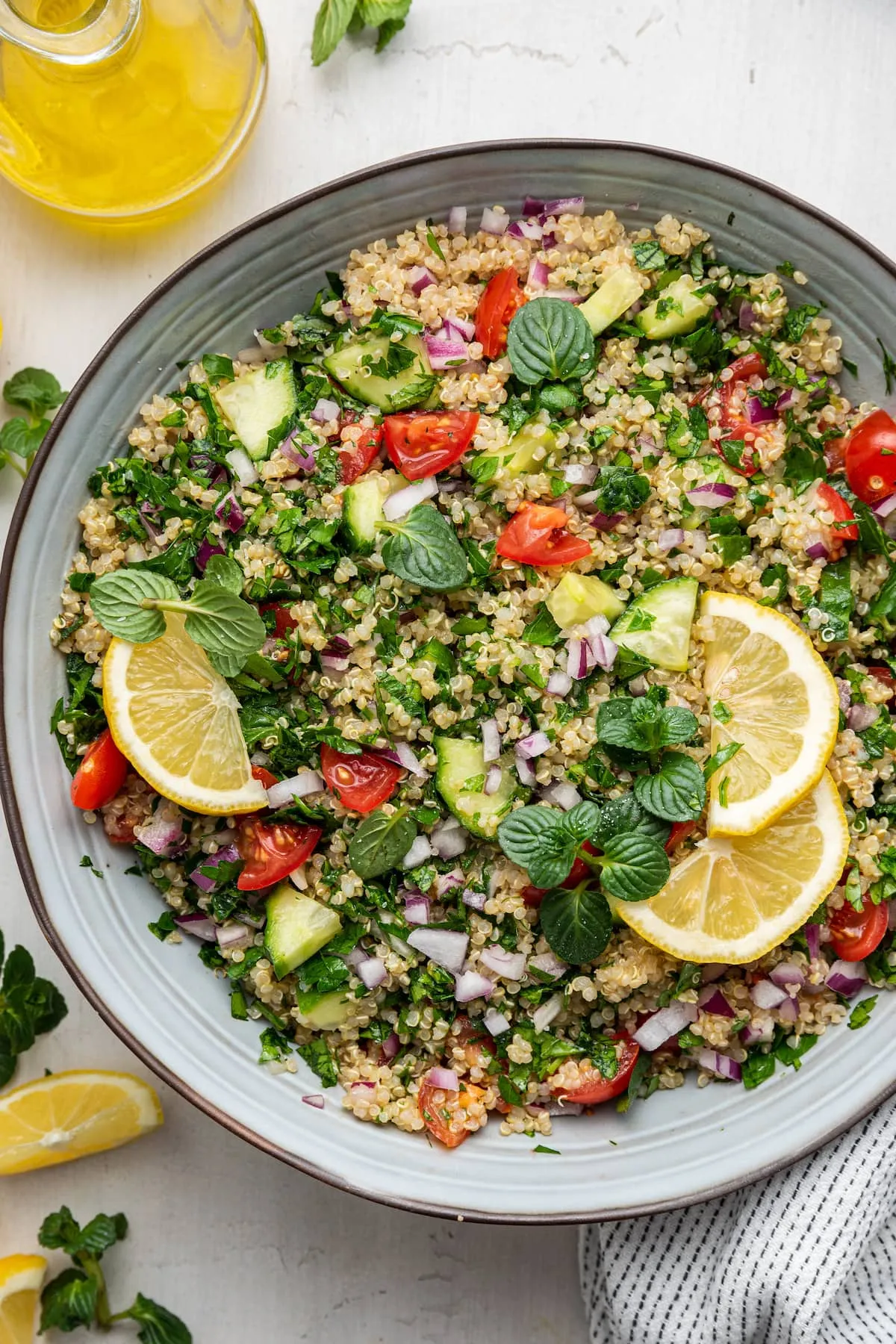 No Tomato Quinoa Tabbouleh