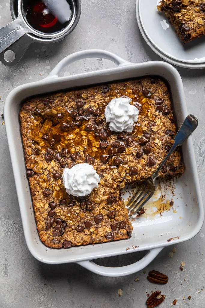 One Bowl Vegan Banana Bread Baked Oatmeal