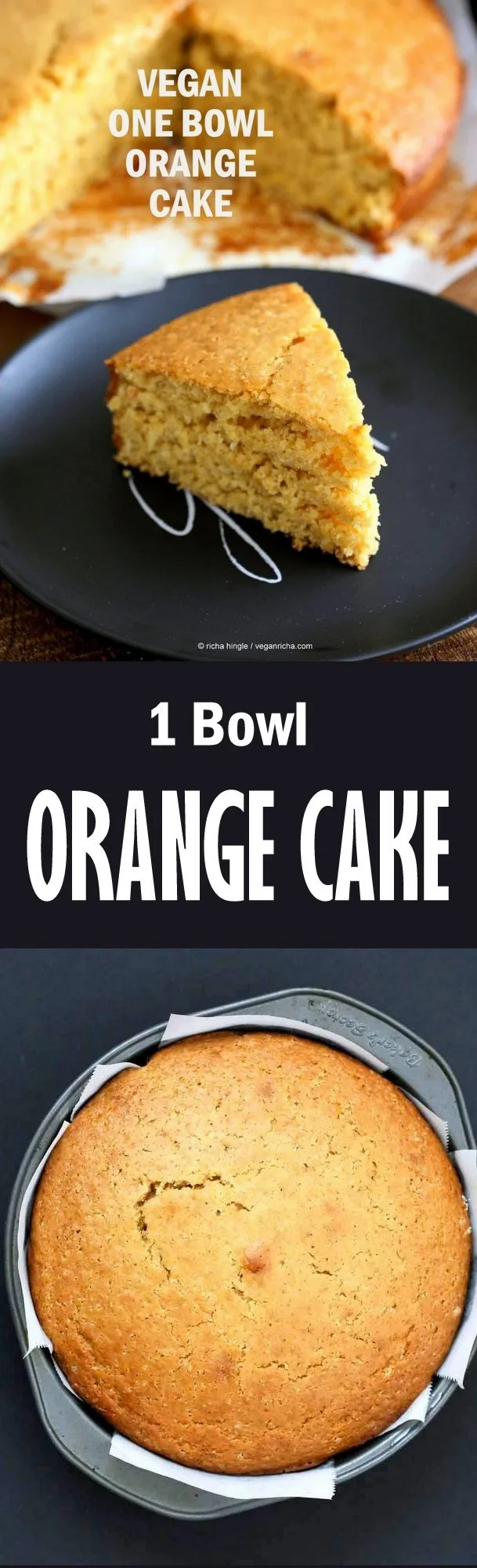 One Bowl Vegan Orange Cake