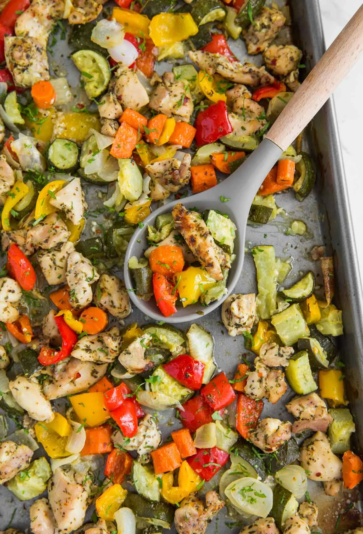 One Pan Baked Chicken and Veggies