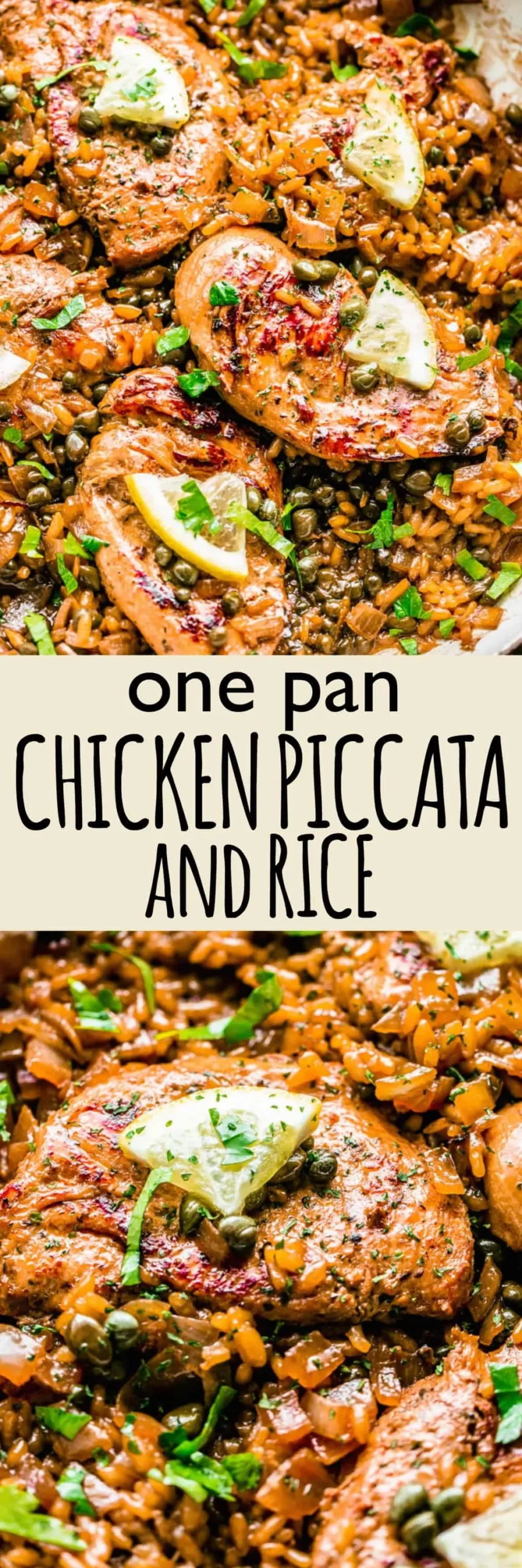 One Pan Chicken Piccata Rice