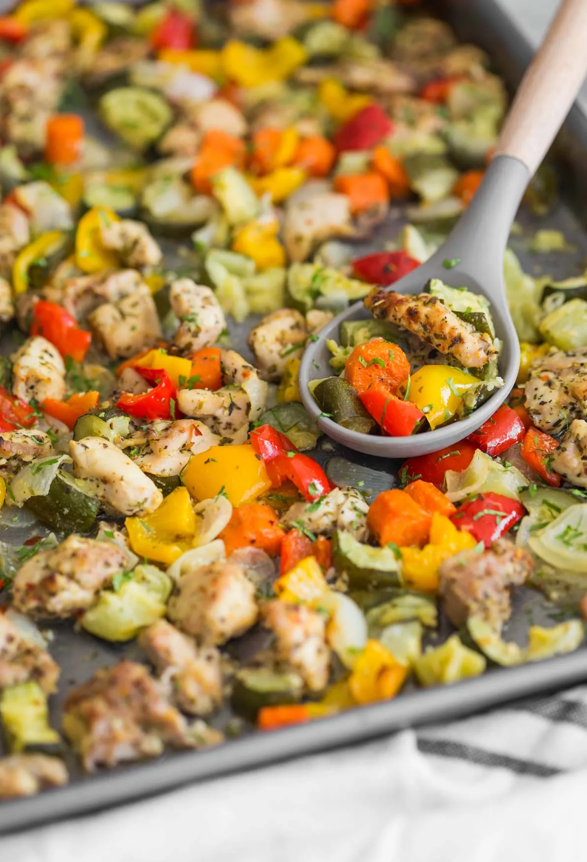 One Pan Chicken Veggies