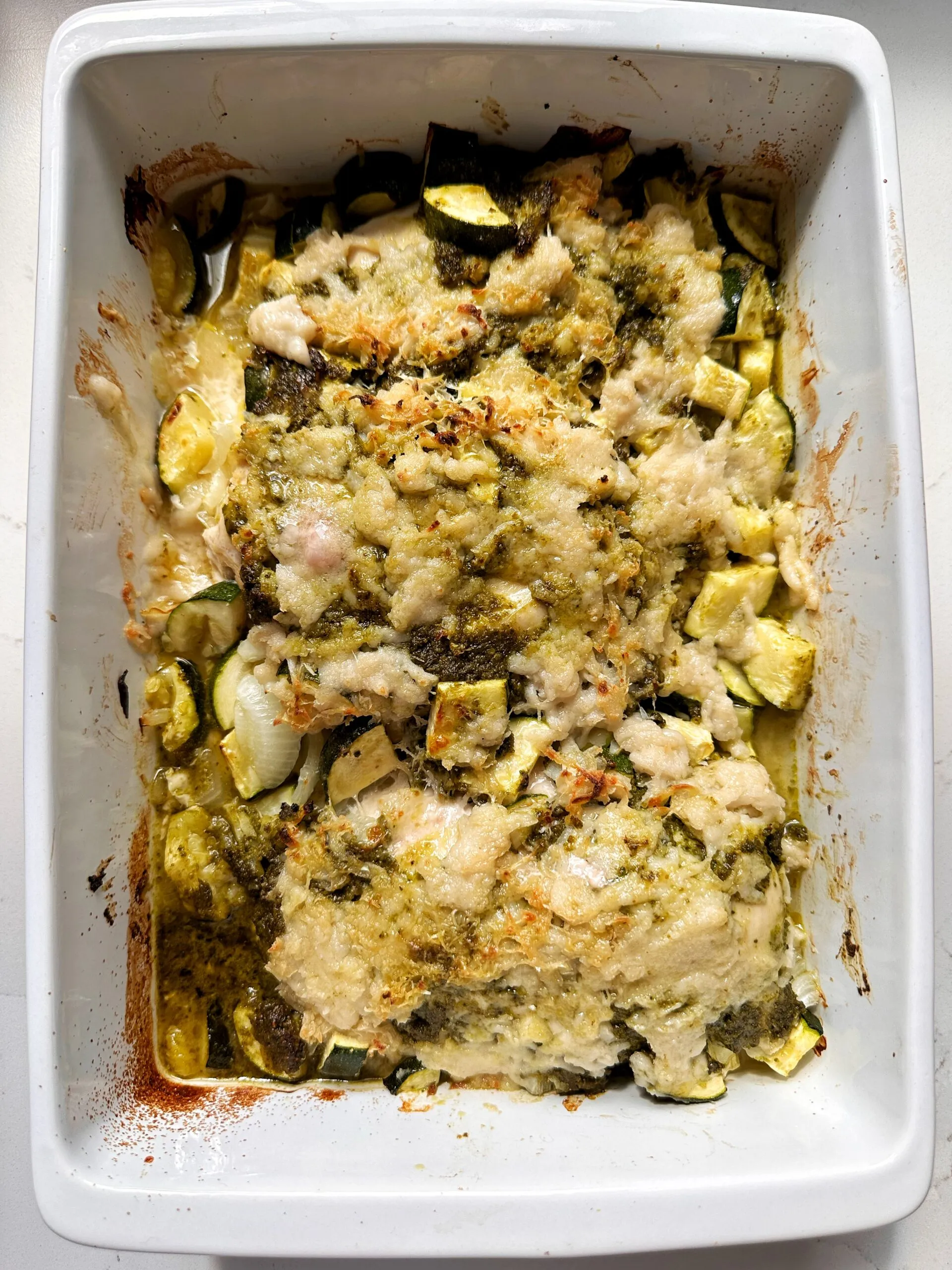 One Pan Chicken Zucchini Casserole