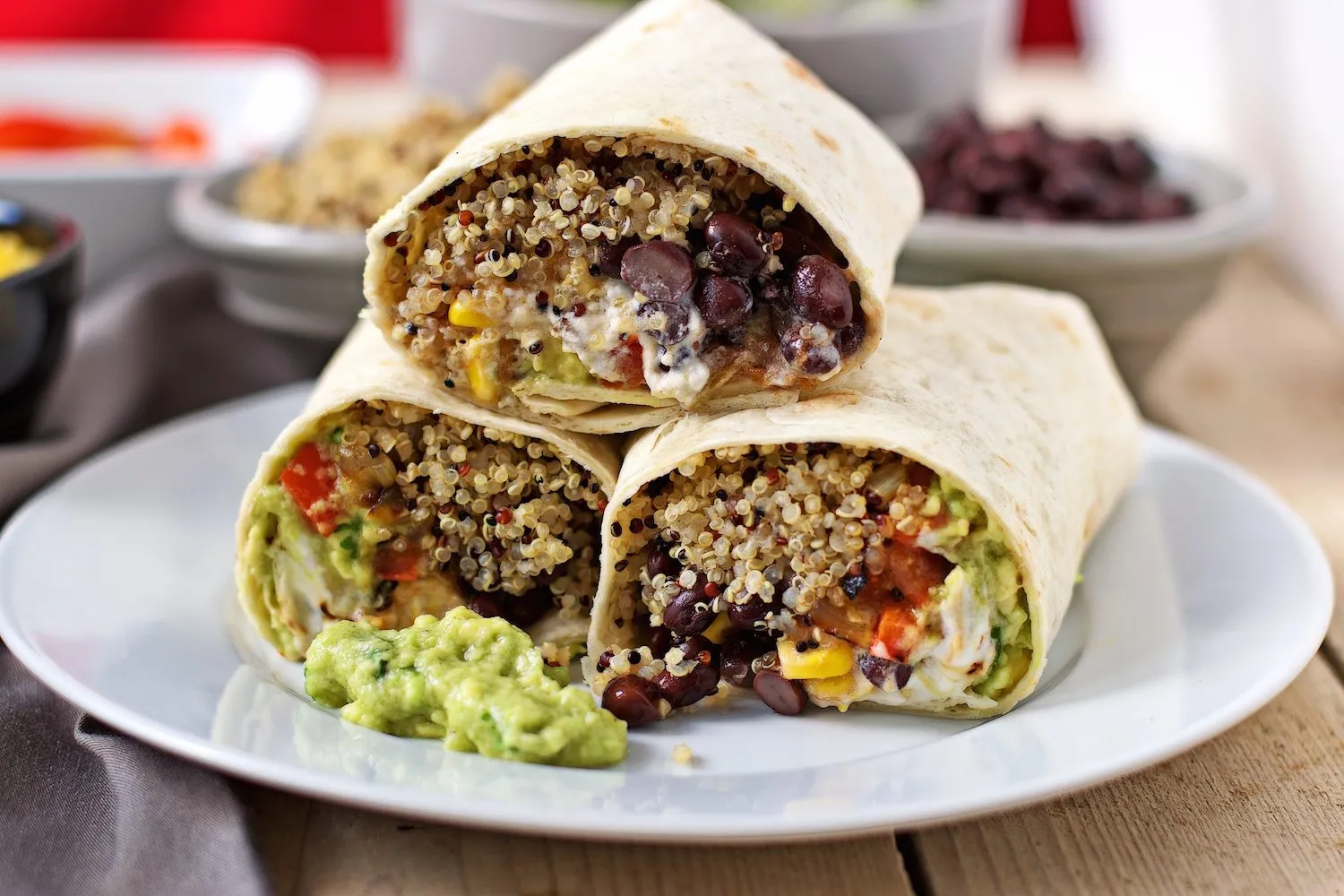 One Pan Mexican Quinoa Wraps