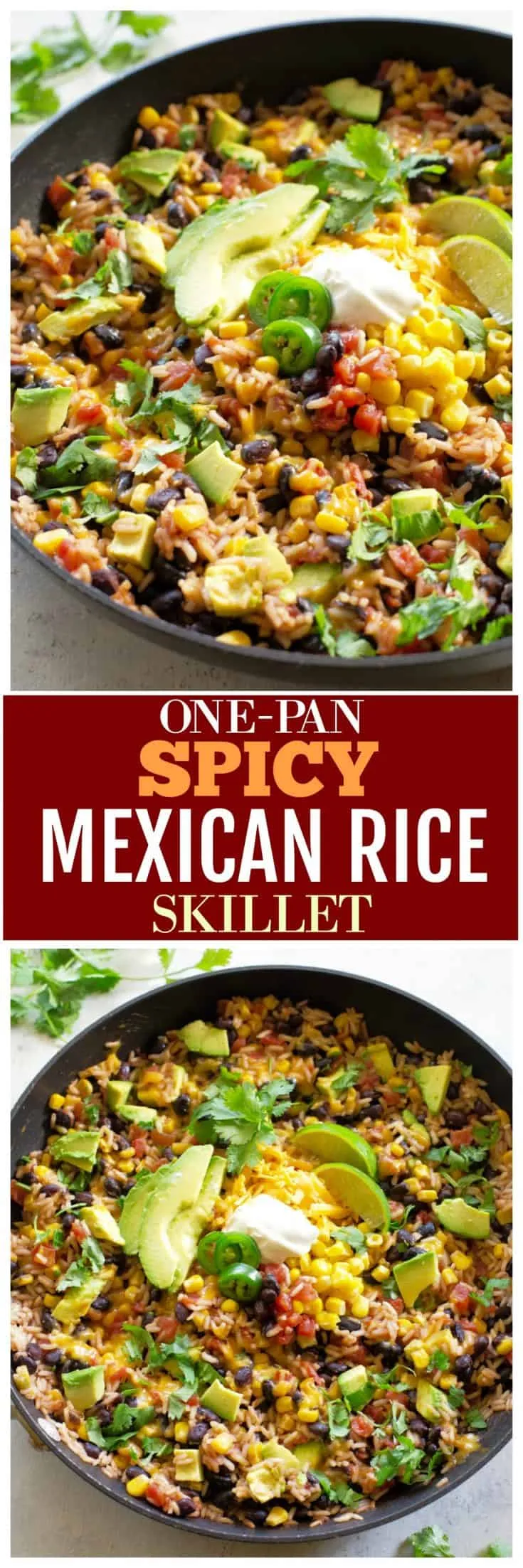 One Pan Spicy Mexican Rice Skillet