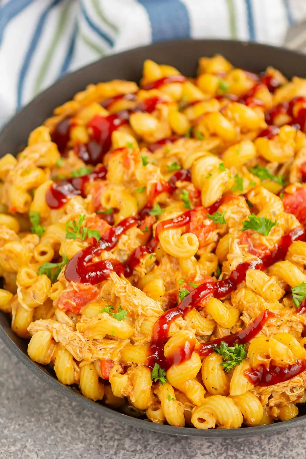 One Pot Barbecue Chicken Pasta