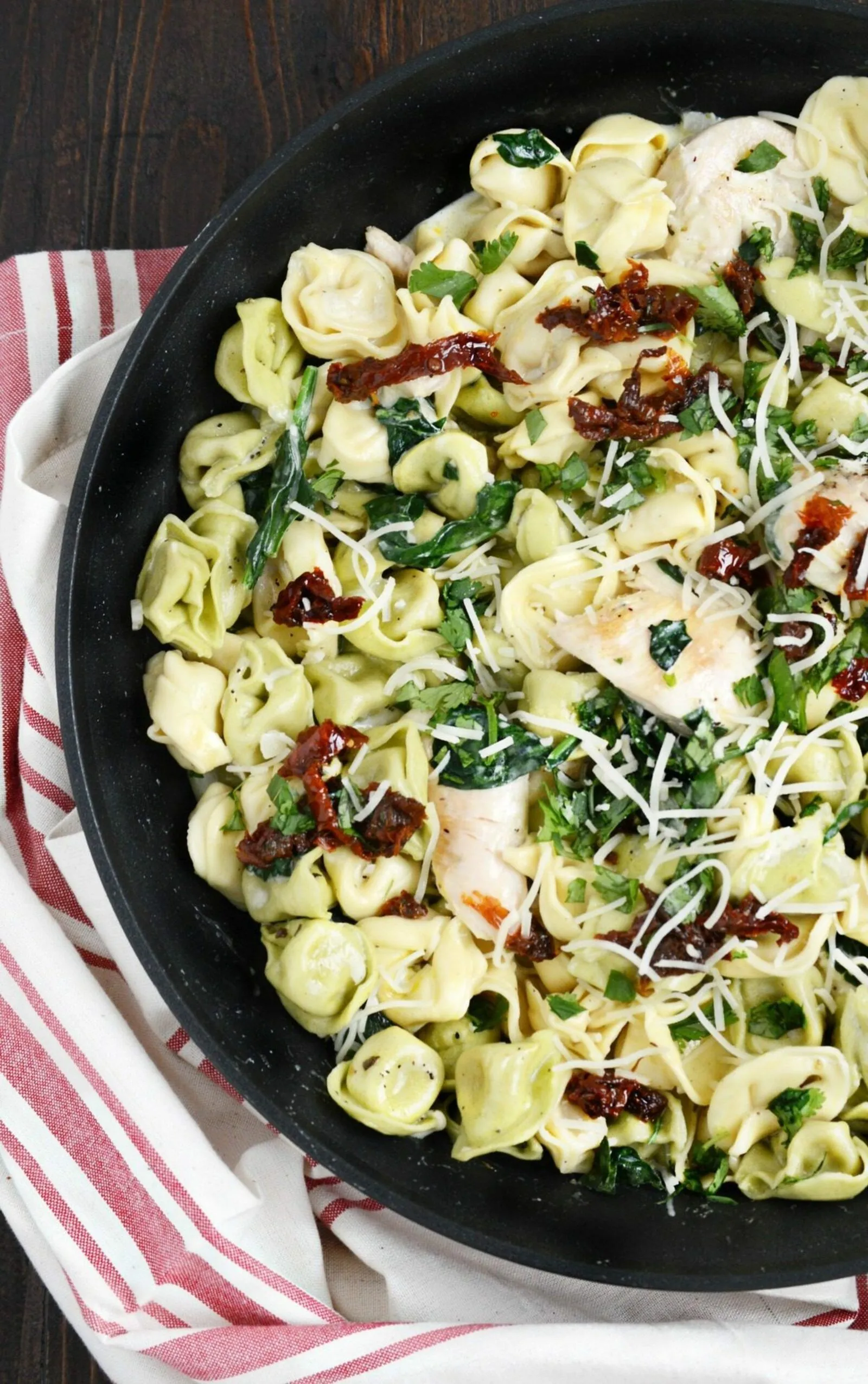 One Pot Chicken Tortellini Dinner