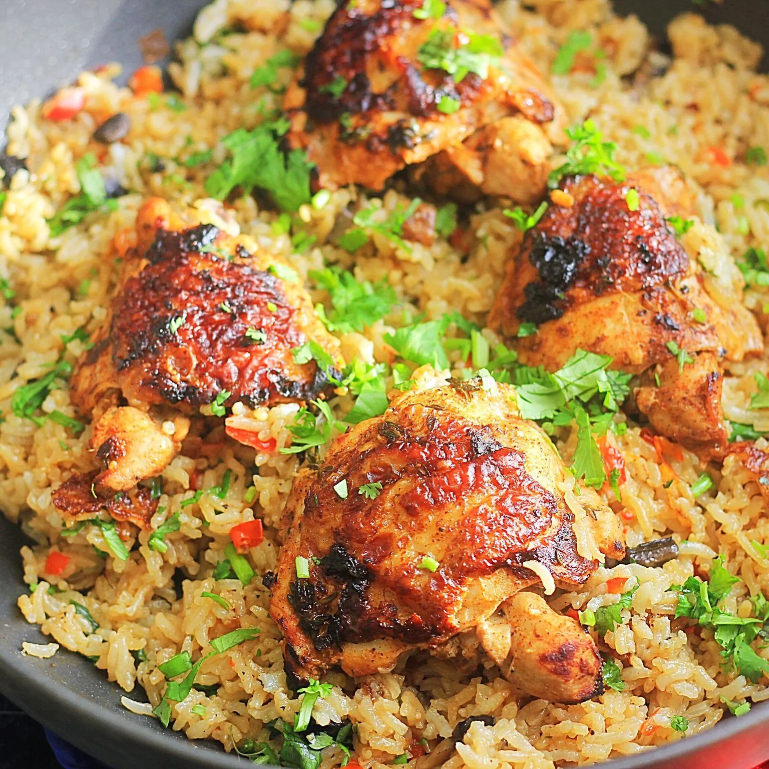One Pot Coconut Lime Chicken and Rice