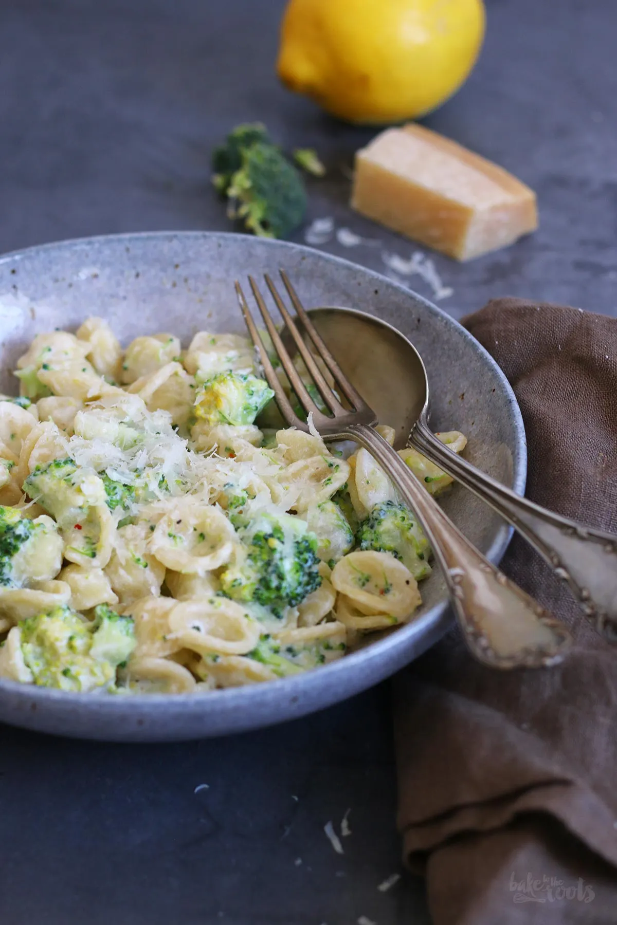 One Pot Creamy Lemon Broccoli Pasta