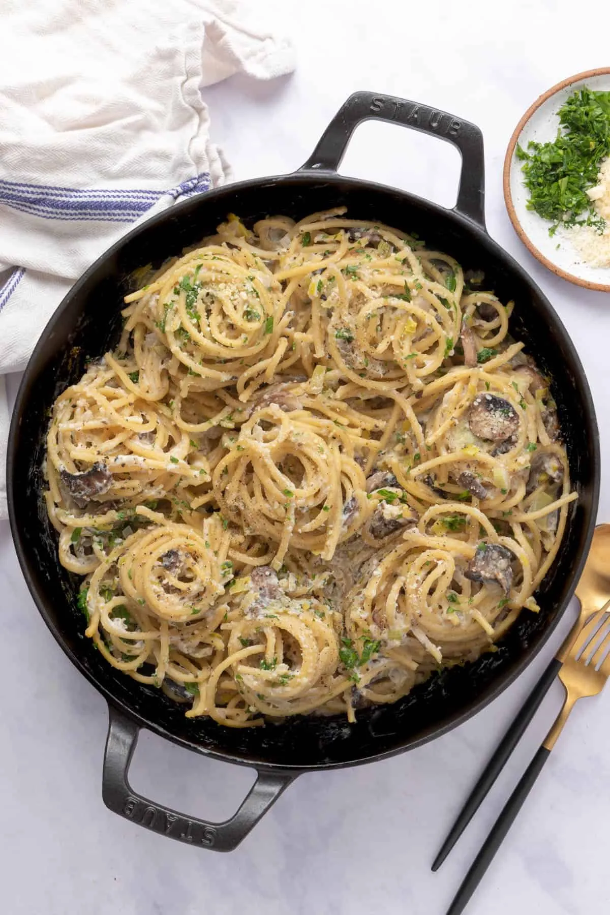 One Pot Pasta Leek
