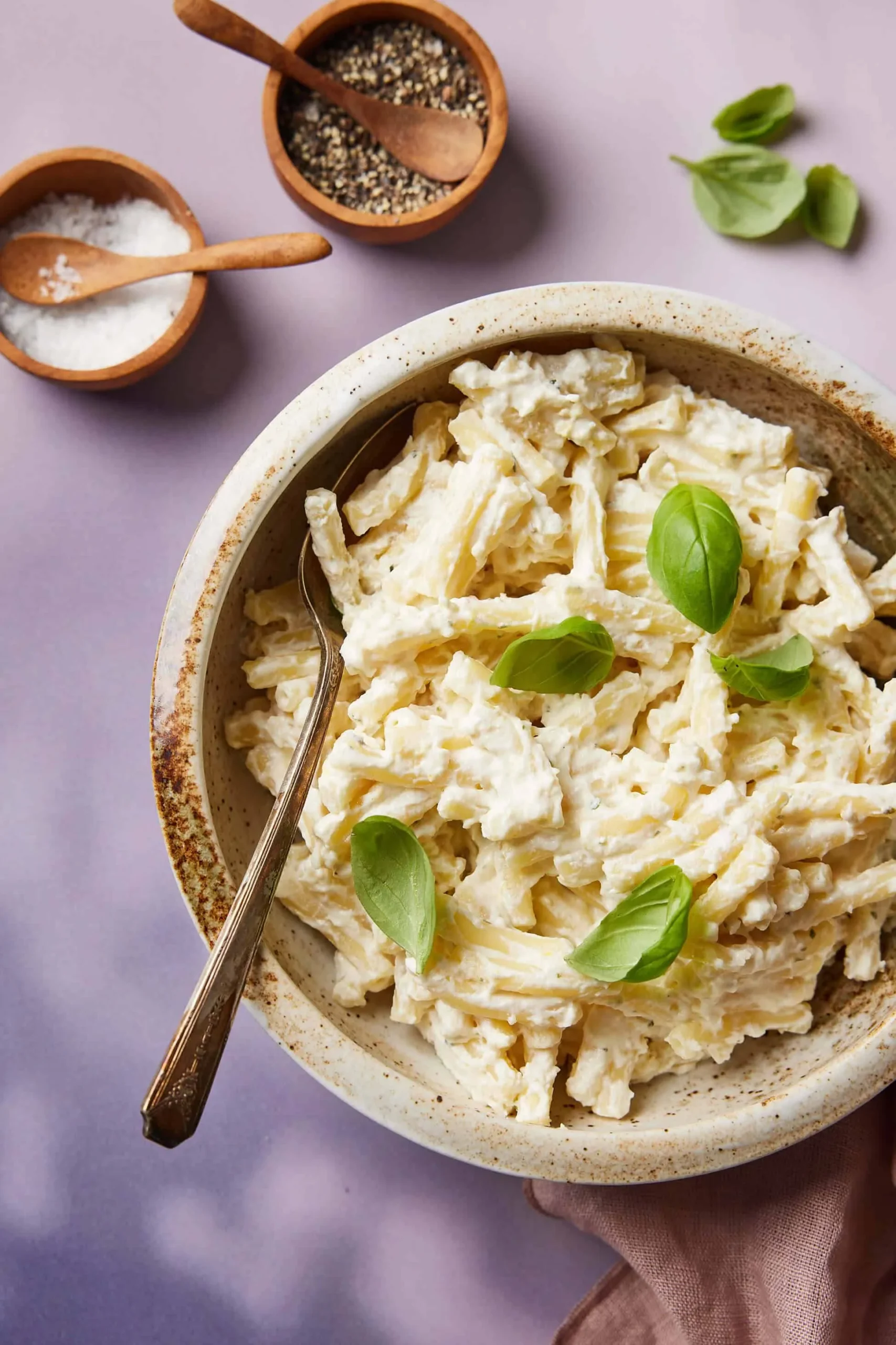 One Pot Pasta with Ricotta Clouds