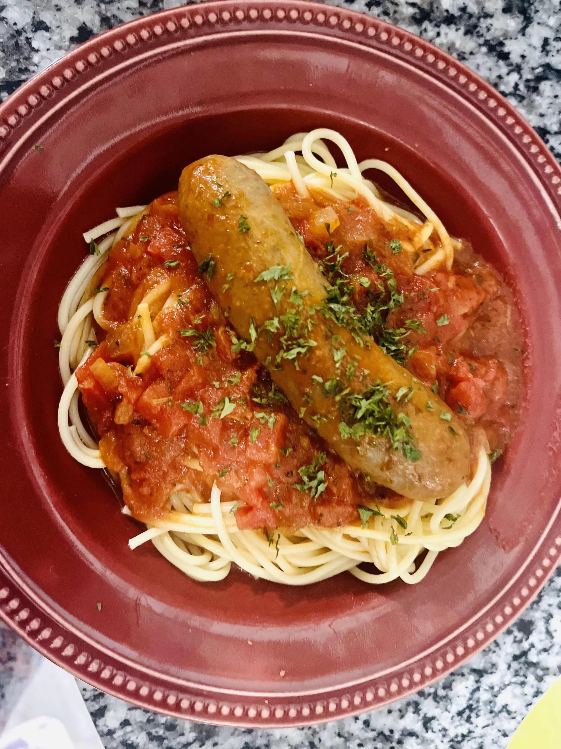One Pot Spicy Sausage Arrabbiata