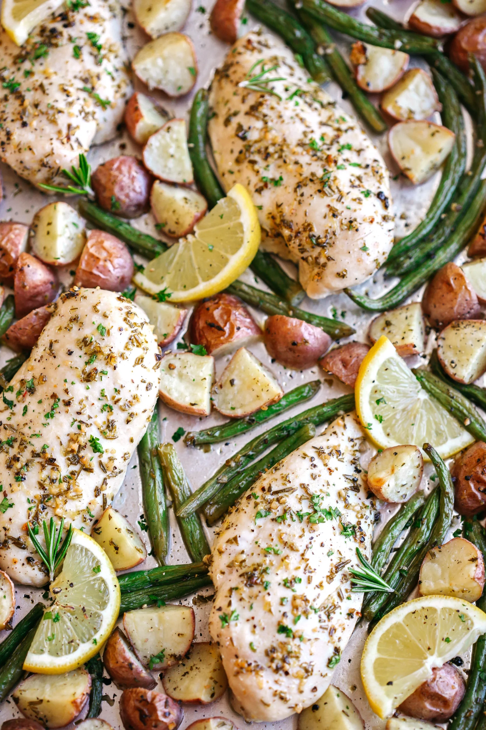 One Sheet Pan Rosemary Chicken with Potatoes