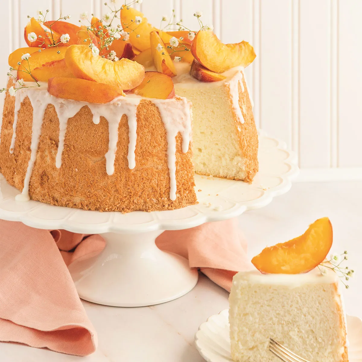 Orange Blossom Angel Food Cake