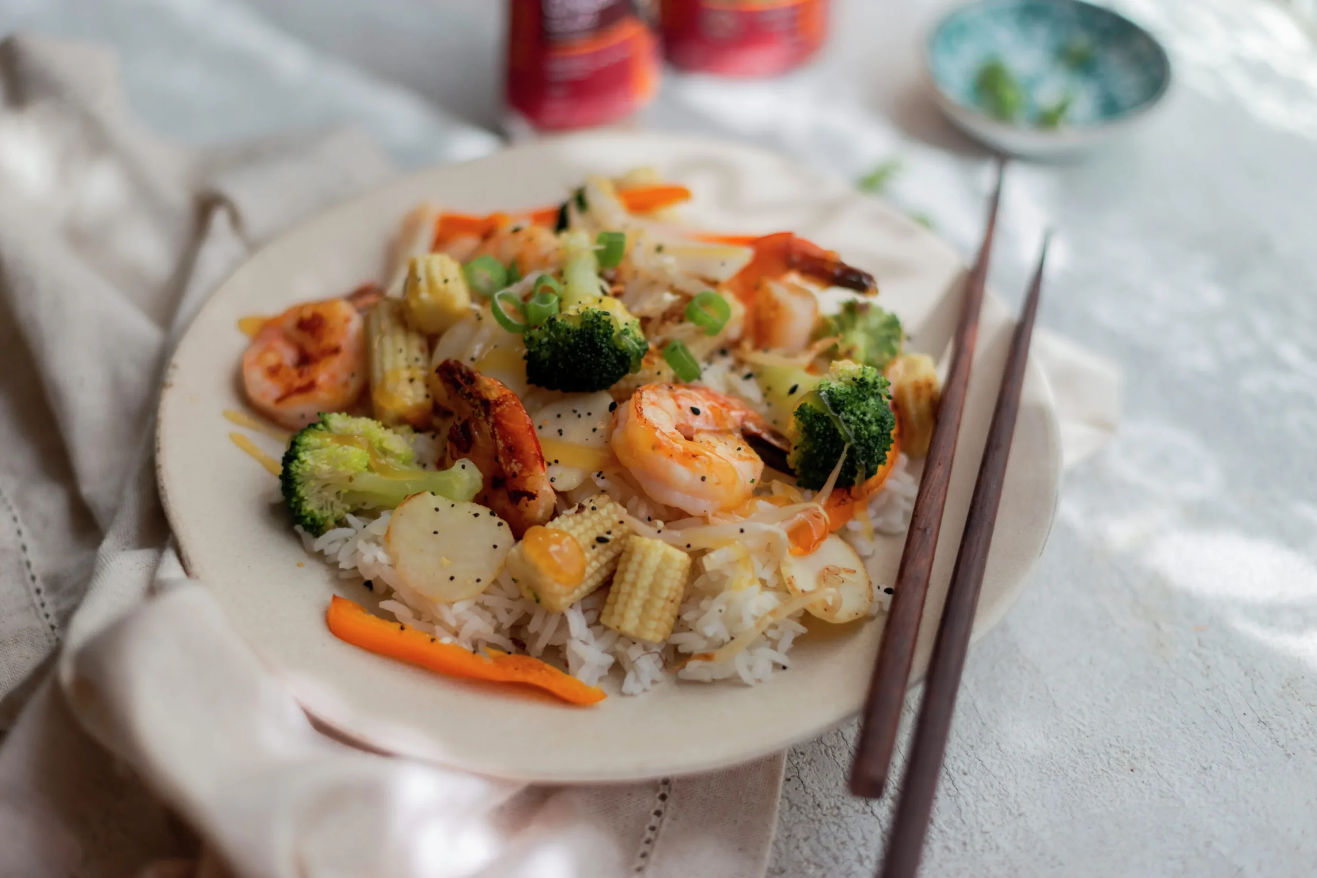 Orange Ginger Shrimp Stir Fry