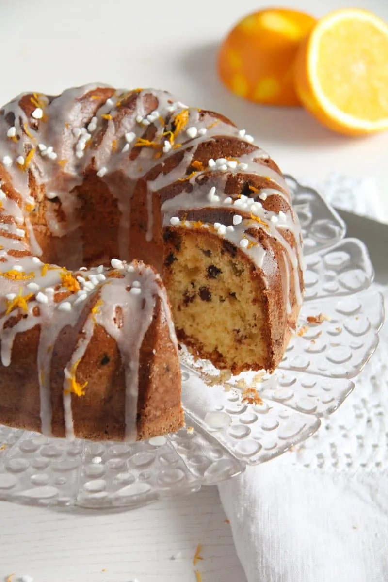 Orange Raisin Cake using Homemade Bisquick