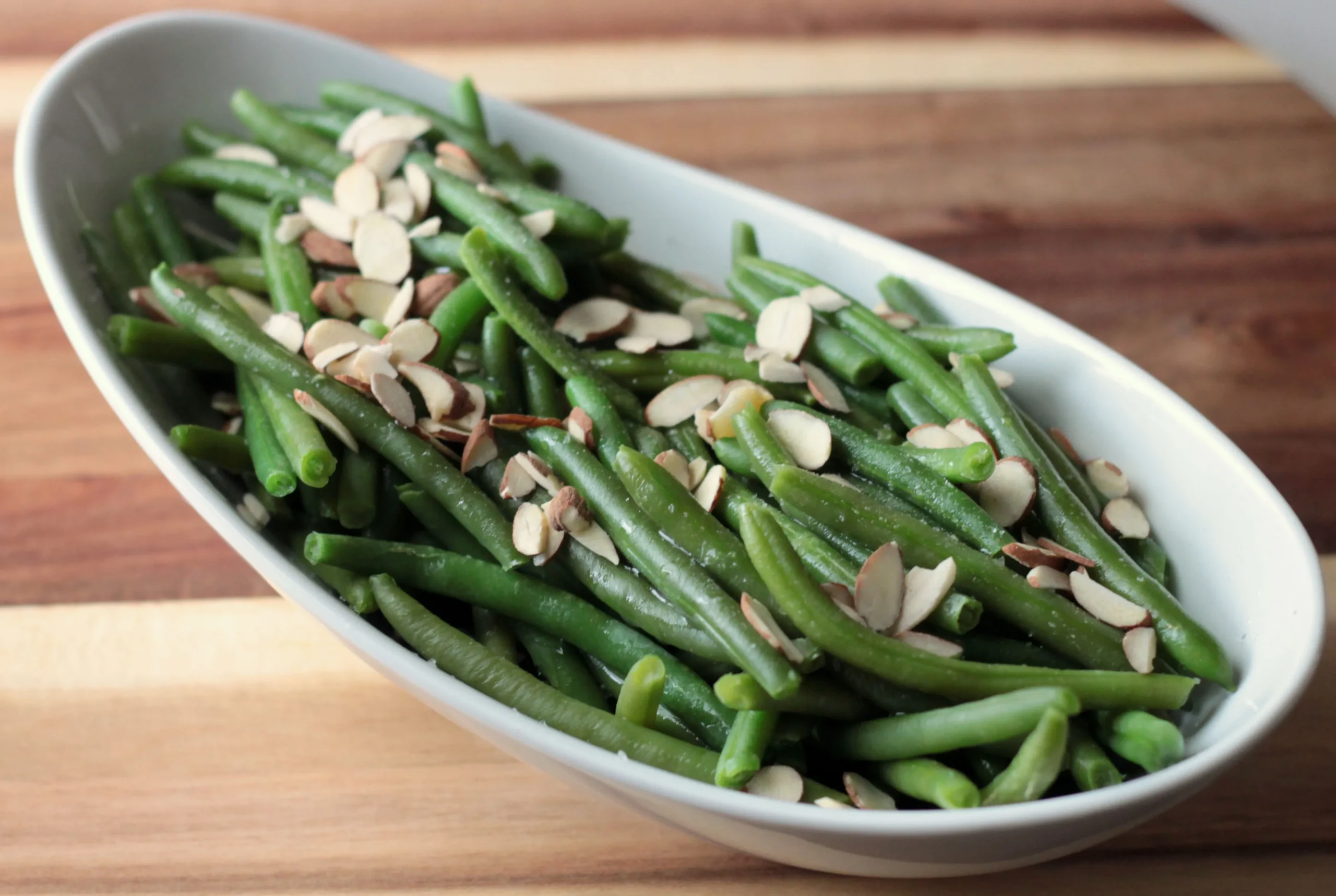 Orange Scented Green Beans with Toasted Almonds