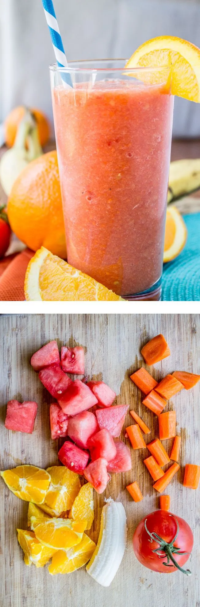 Orange Watermelon Sunshine Smoothie